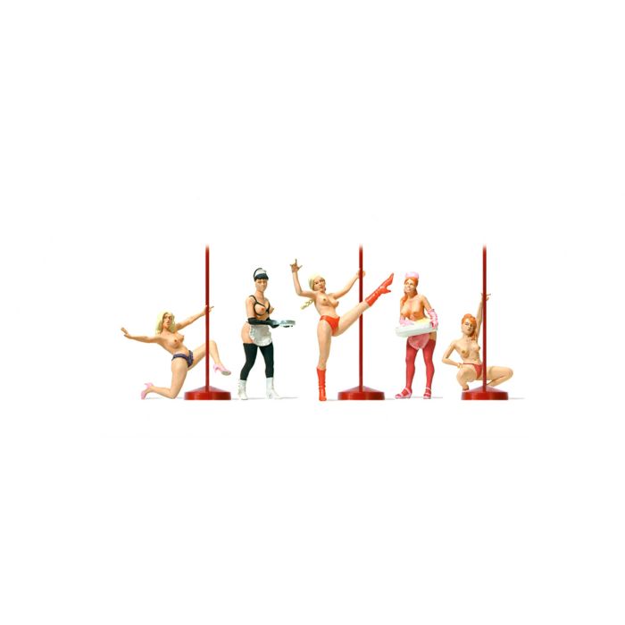 This set of five dancers captures athletic poses and movement