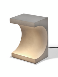 Tangent Concrete Side Table Lamp