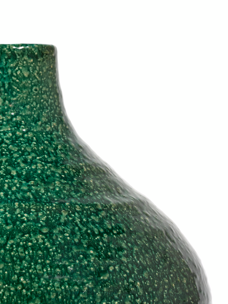 Dark Green Glazed Shades Vase