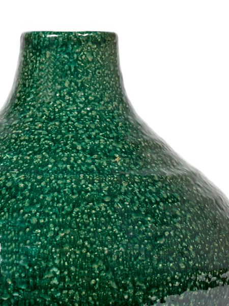 Dark Green Glazed Shades Vase