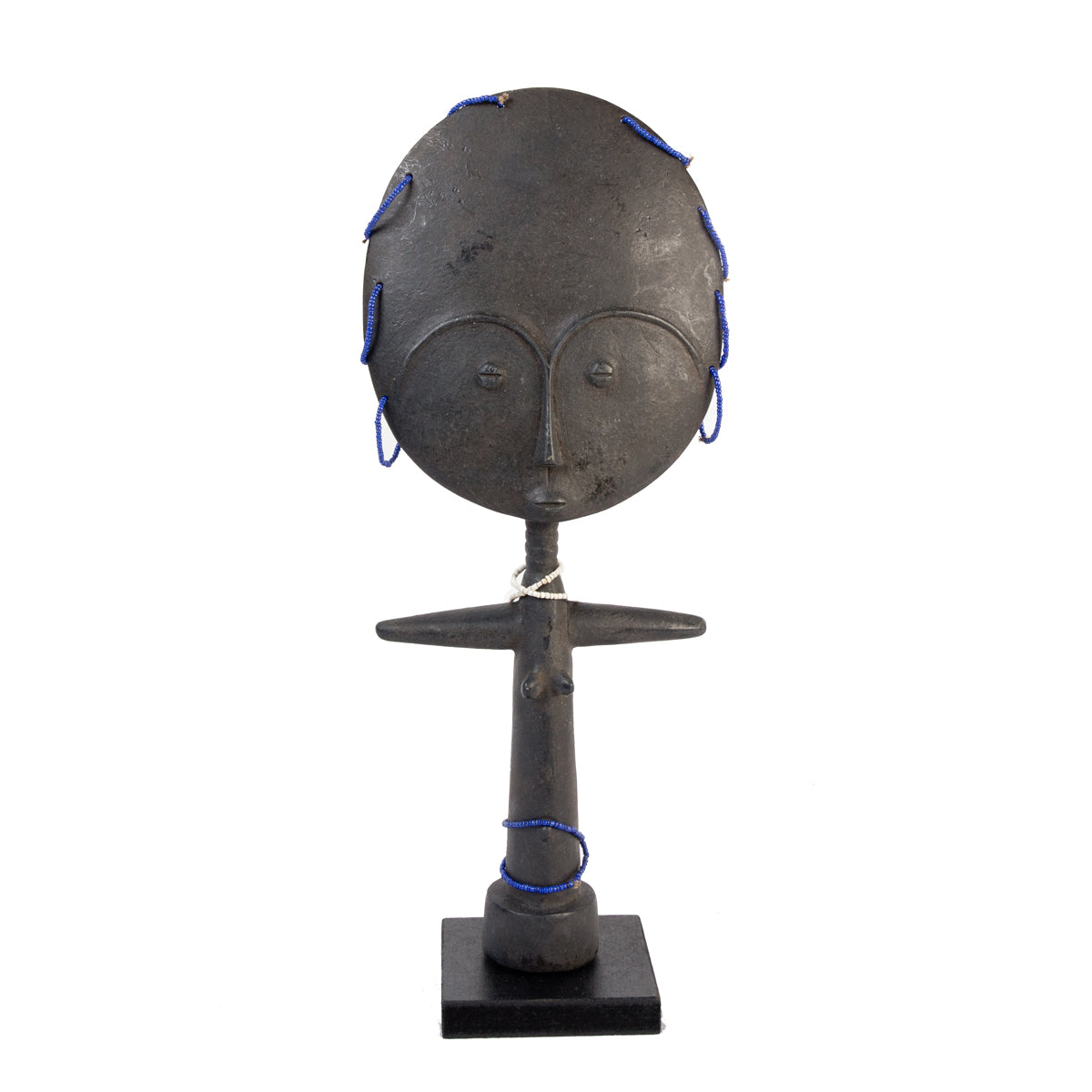 Hand-carved Ashanti fertility doll (akuaba) from Ghana