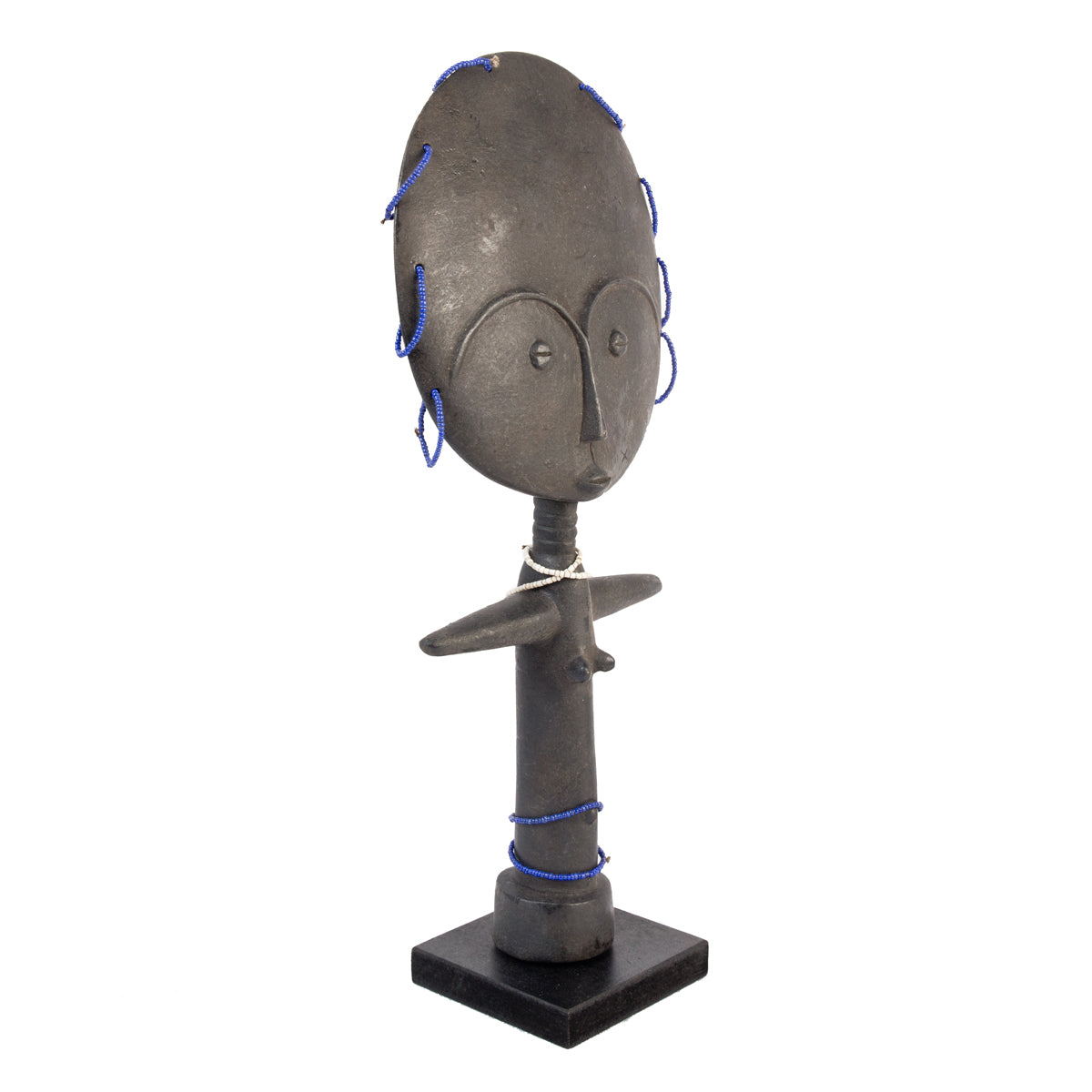Hand-carved Ashanti fertility doll (akuaba) from Ghana