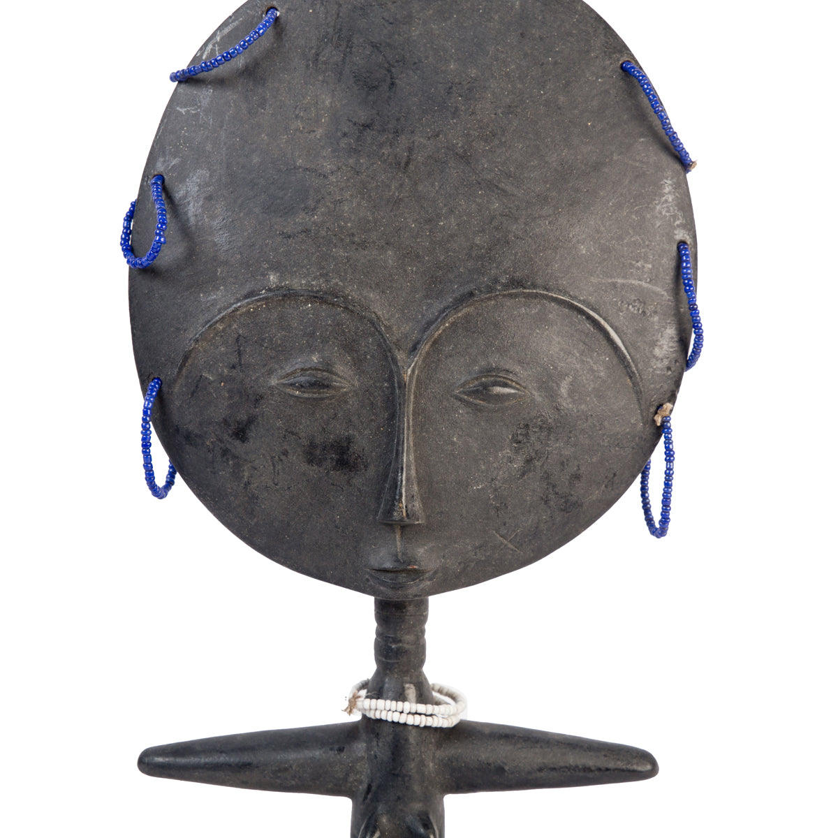 Hand-carved Ashanti fertility doll (akuaba) from Ghana