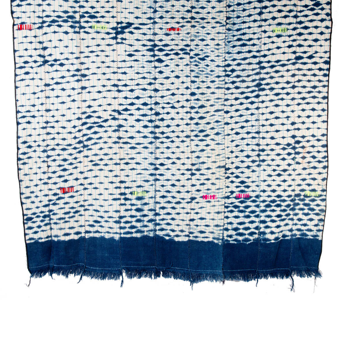 Indigo adire cloth length from Nigeria, 150×90cm