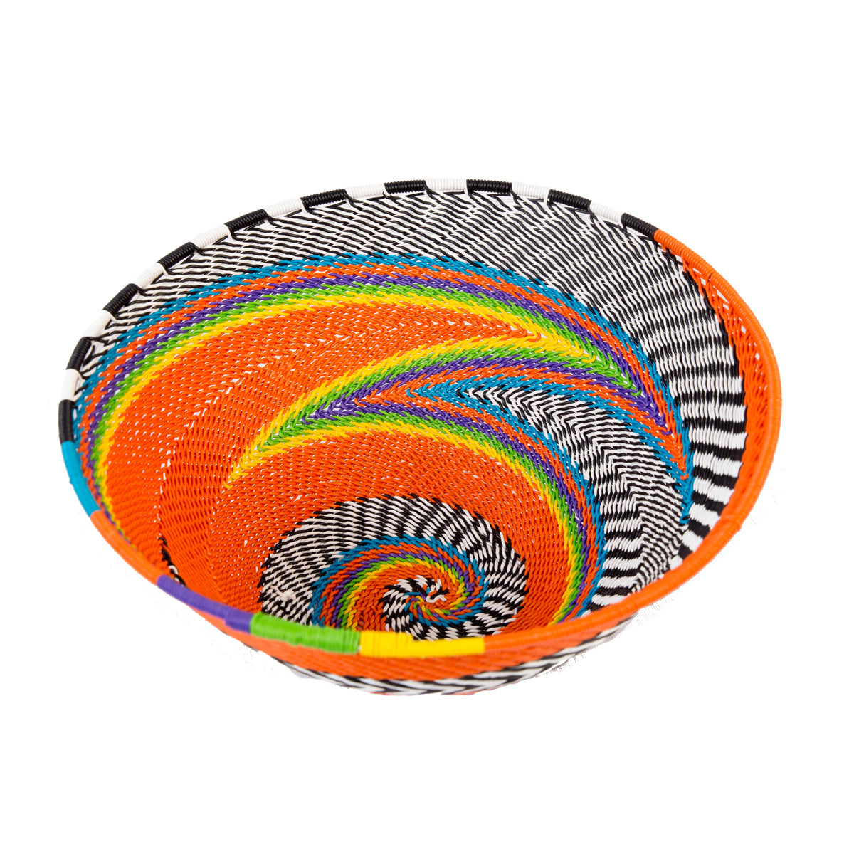 Zulu Telephone Wire Bowl Orange TR18 19cm