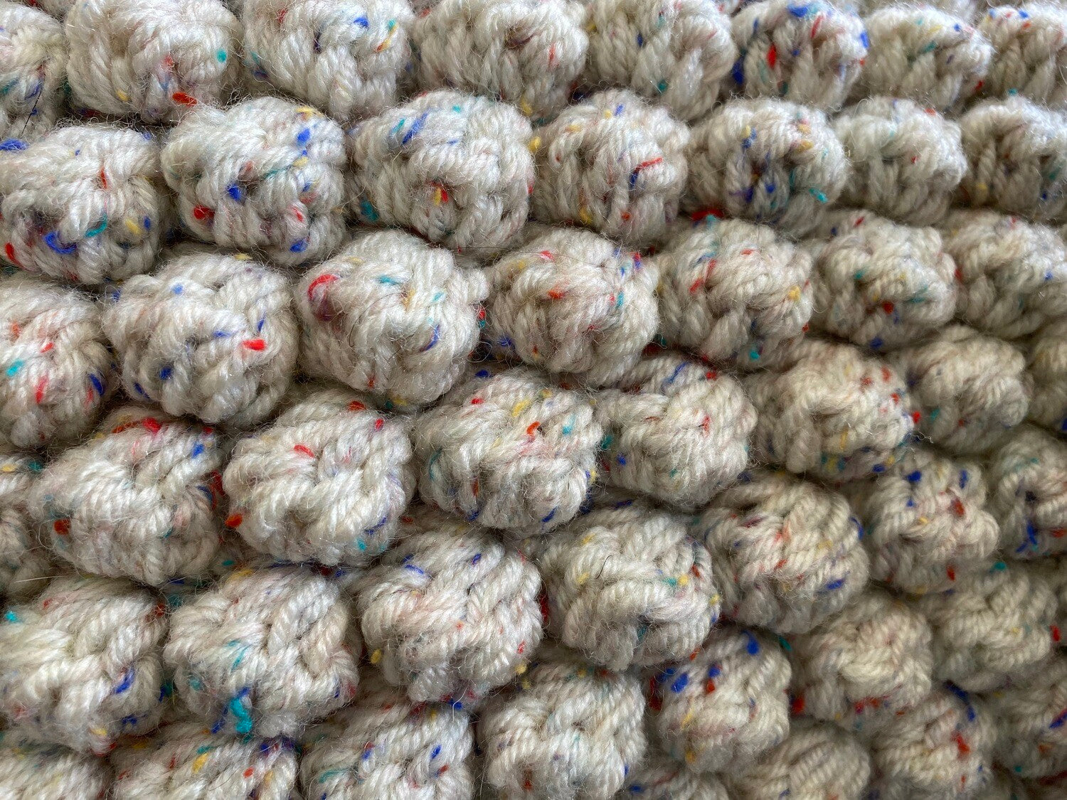 Naturals bobble cushion cover — texture detail