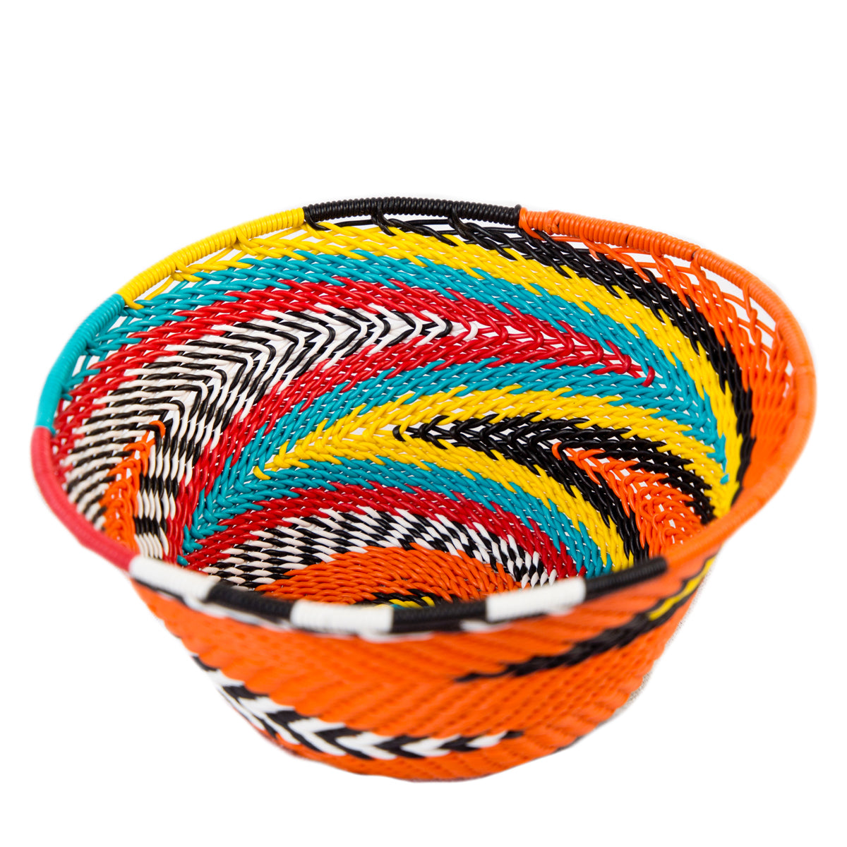 Zulu Telephone Wire Bowl Orange TR20 11cm