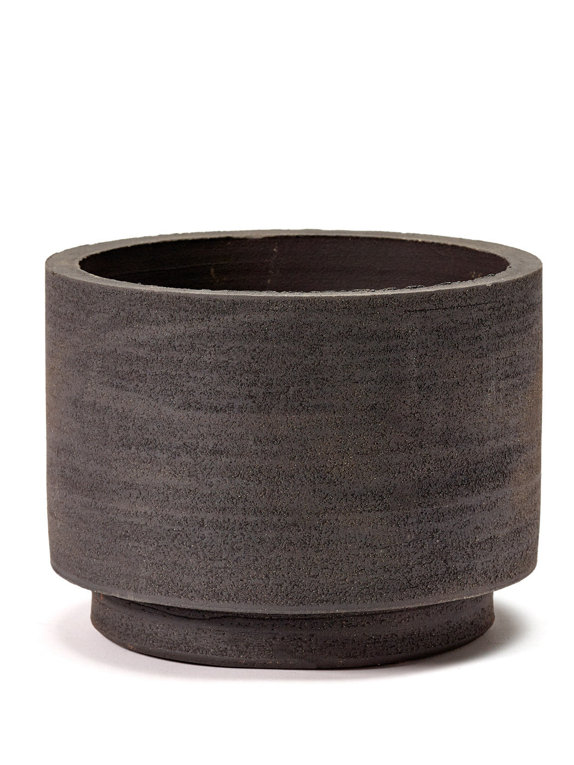 Black Cylinder Pot H14.5