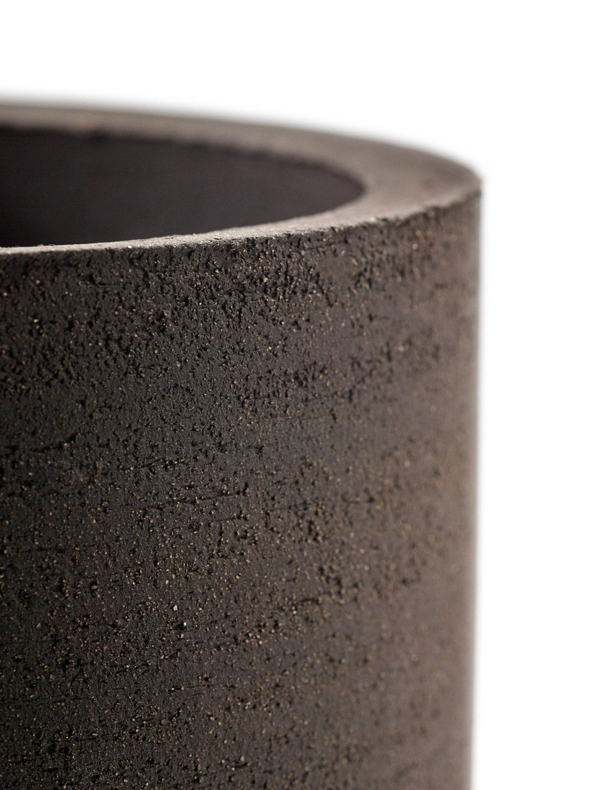 Black Cylinder Pot H14.5