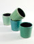 Green Craquele Assorted  Pots 12.5cm x H11.5cm