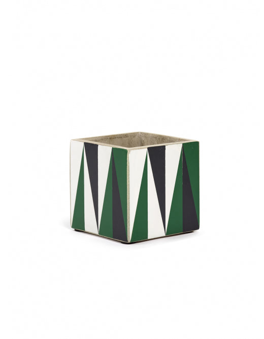 Green Square Pot 13cmx H13cm