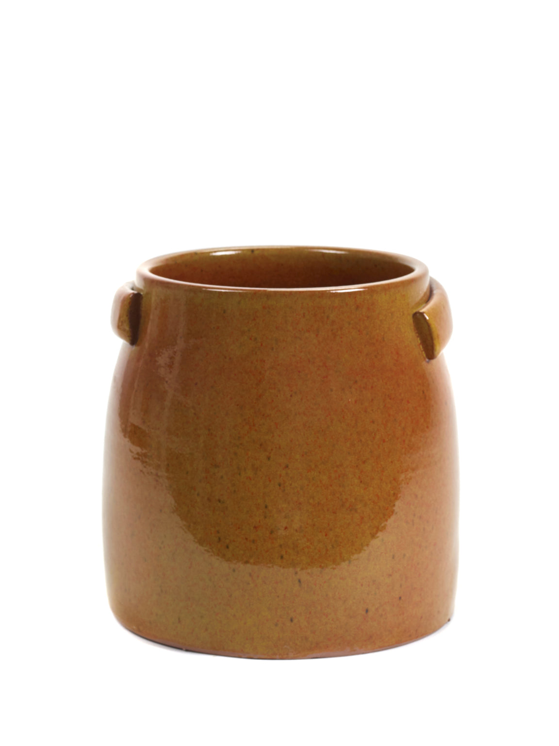 Orange Tabor stoneware plant pot by Serax