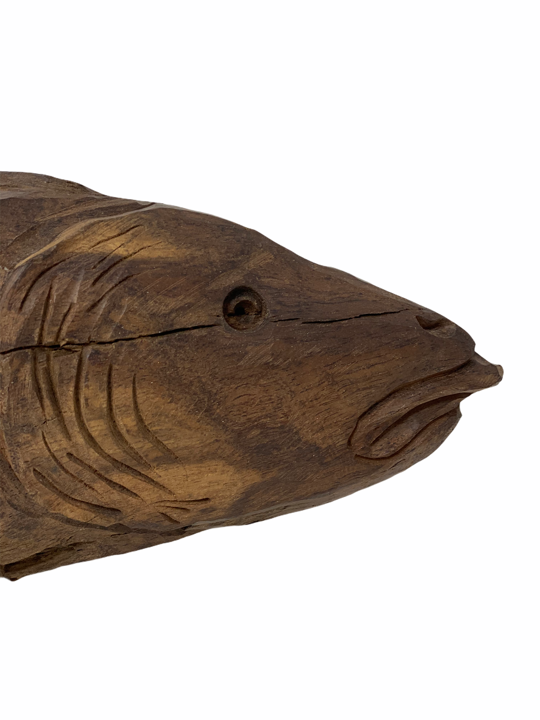 Drift Wood Hand Carved Fish - Large