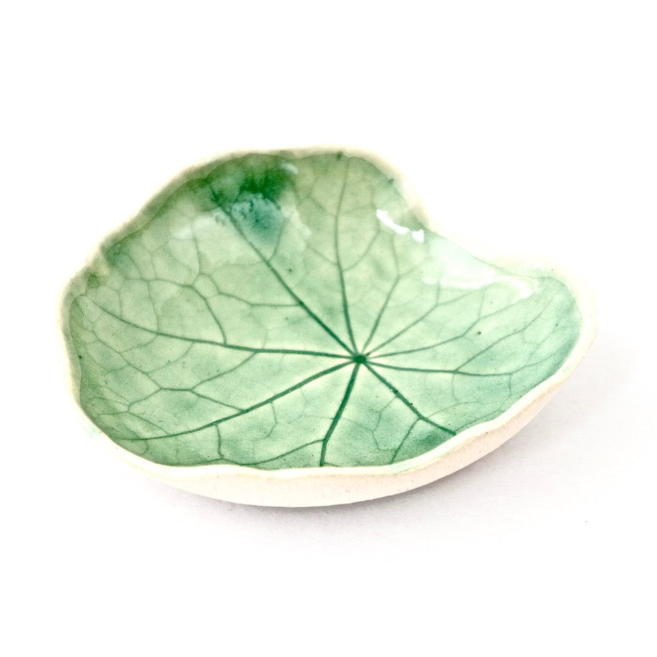 Ceramic Leaf – Nasturtium Small (Sage)