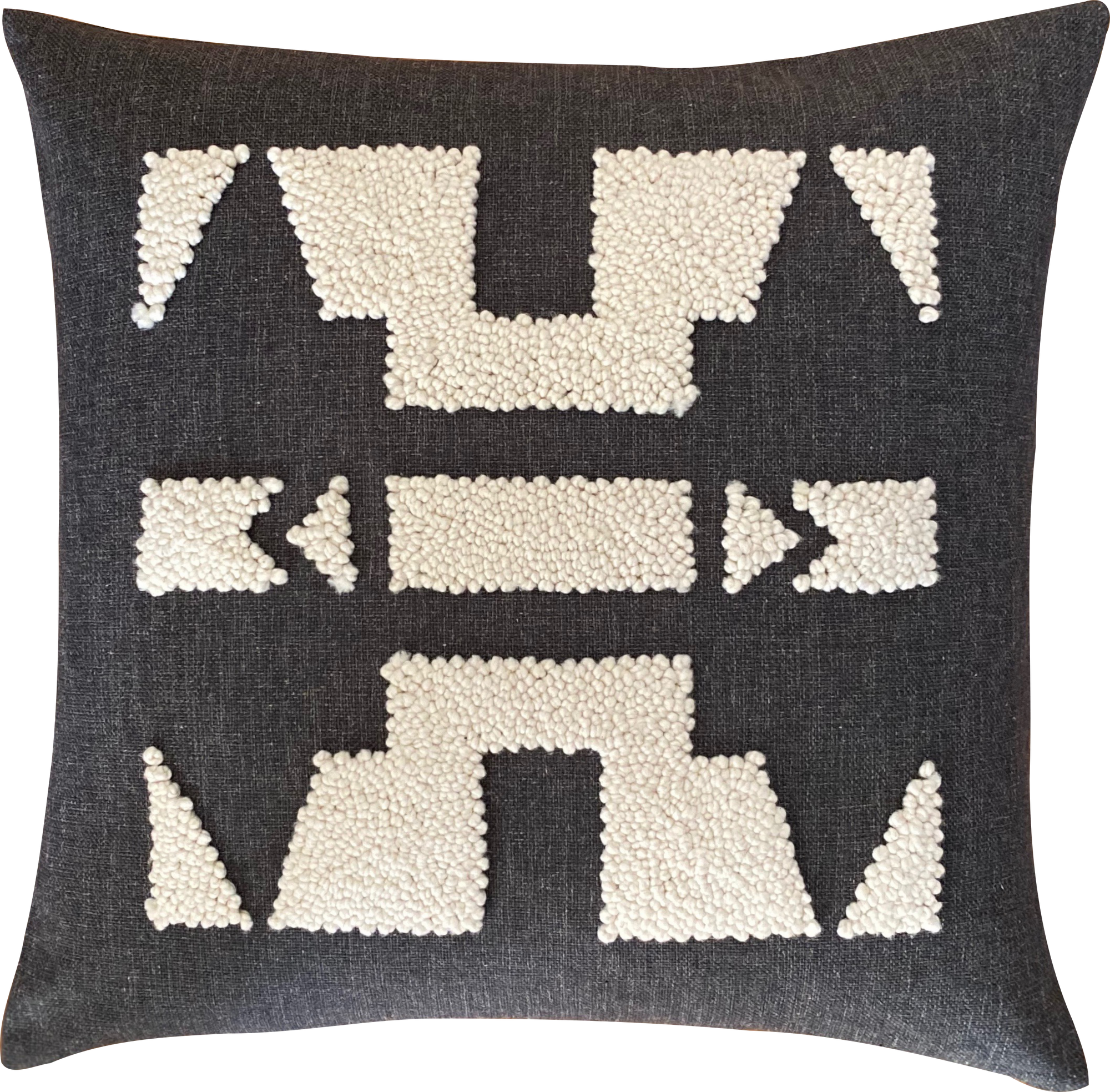 Punch Needle Cushion Cover - Ndebele Pattern 1