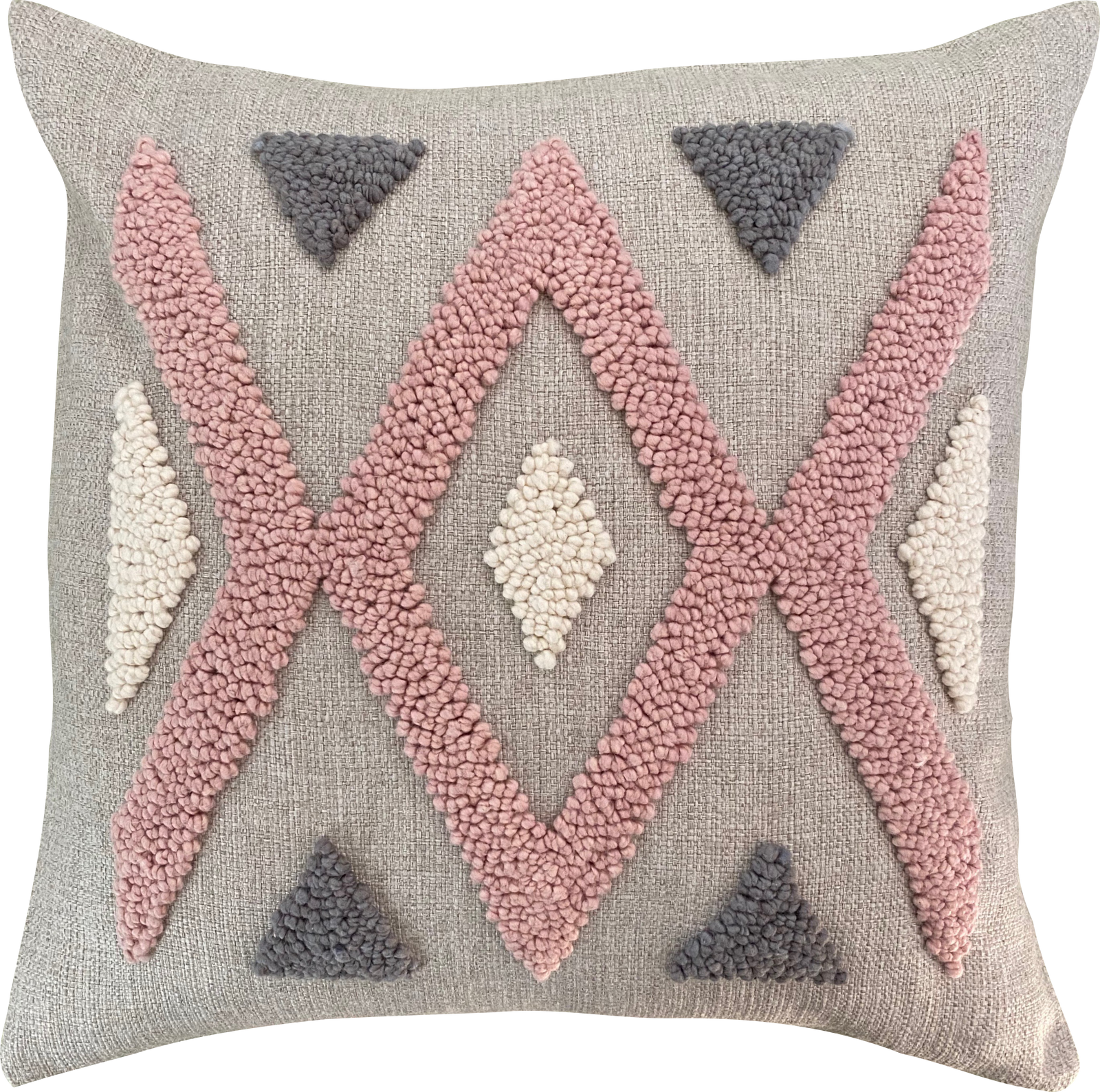 Punch Needle Cushion Cover - Ndebele Pattern 2