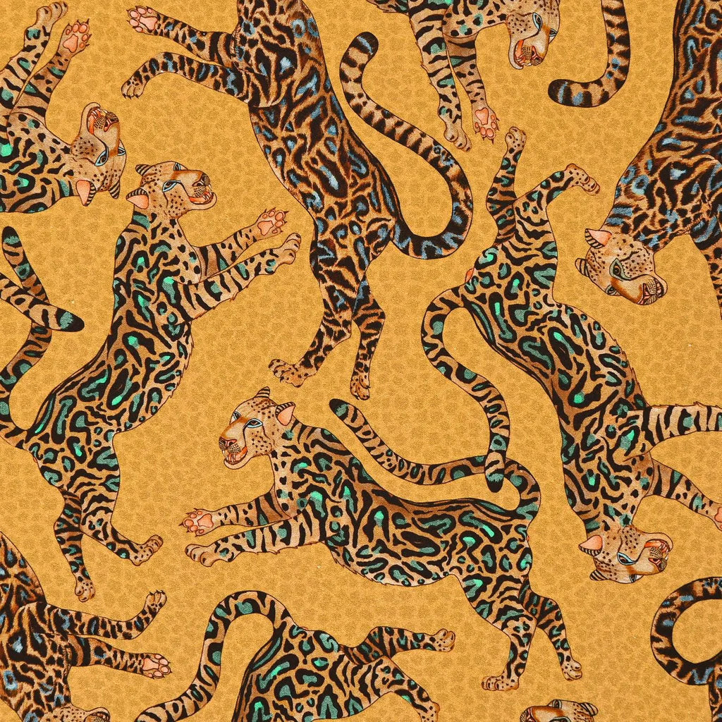 Ardmore - Cheetah King Napkins Gold (pair)