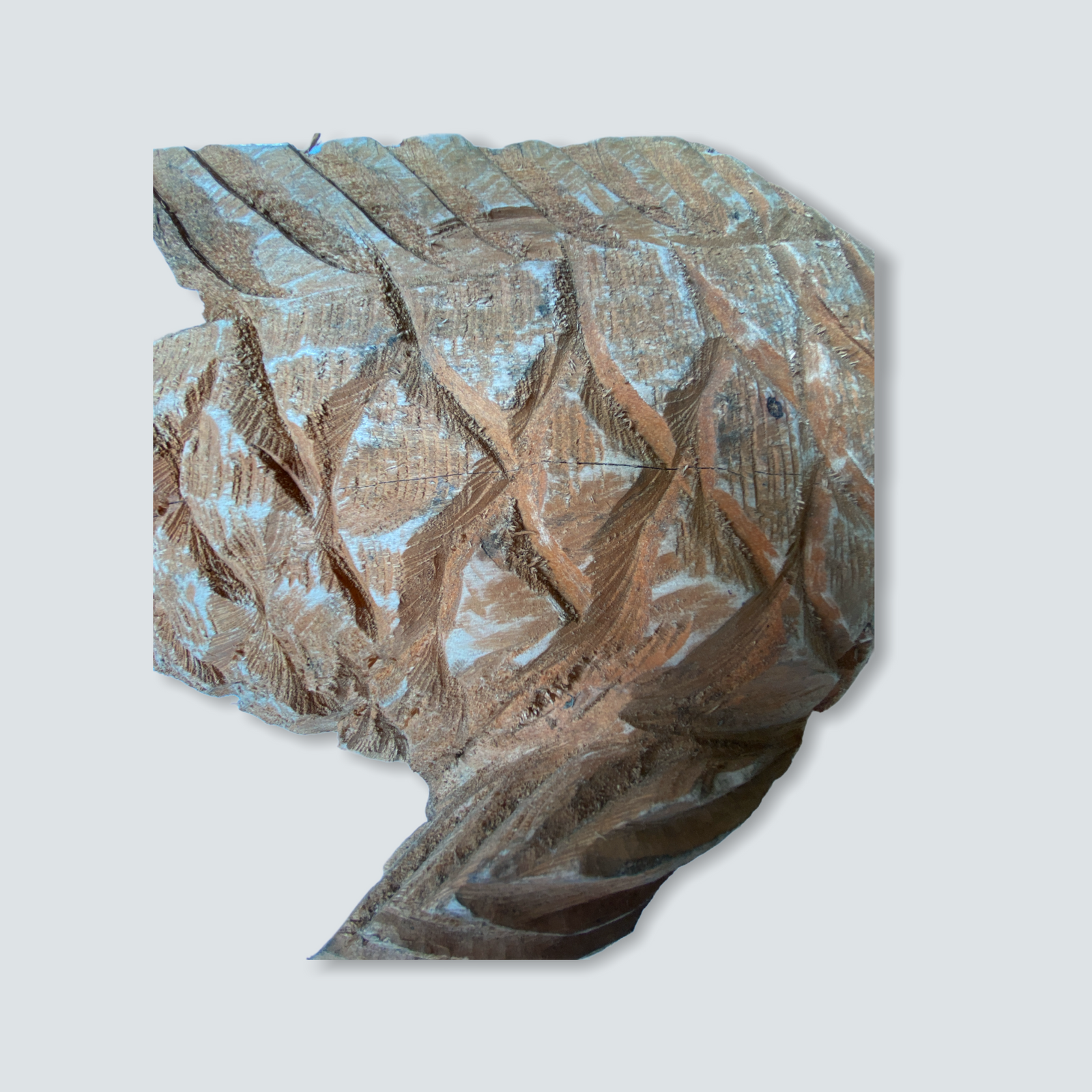 Mozambique hand carved Fish sculpture - S (02)