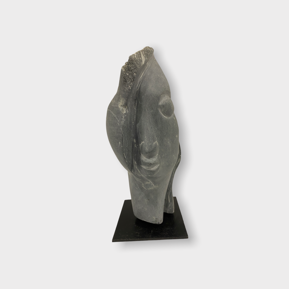 Stone head sculpture by Rizimu Chiwawa Zimbabwe (3116)
