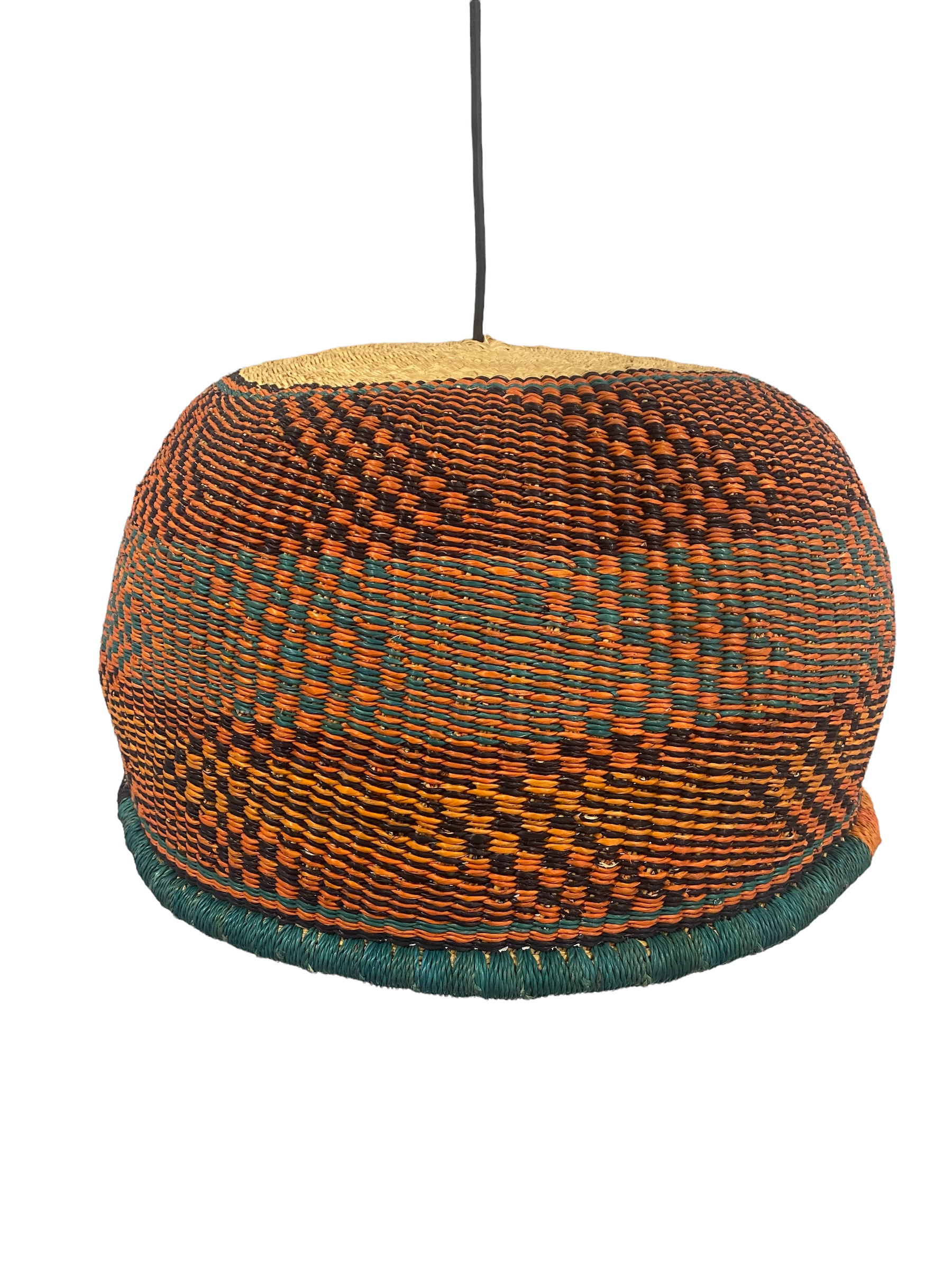 Woven basket light deals