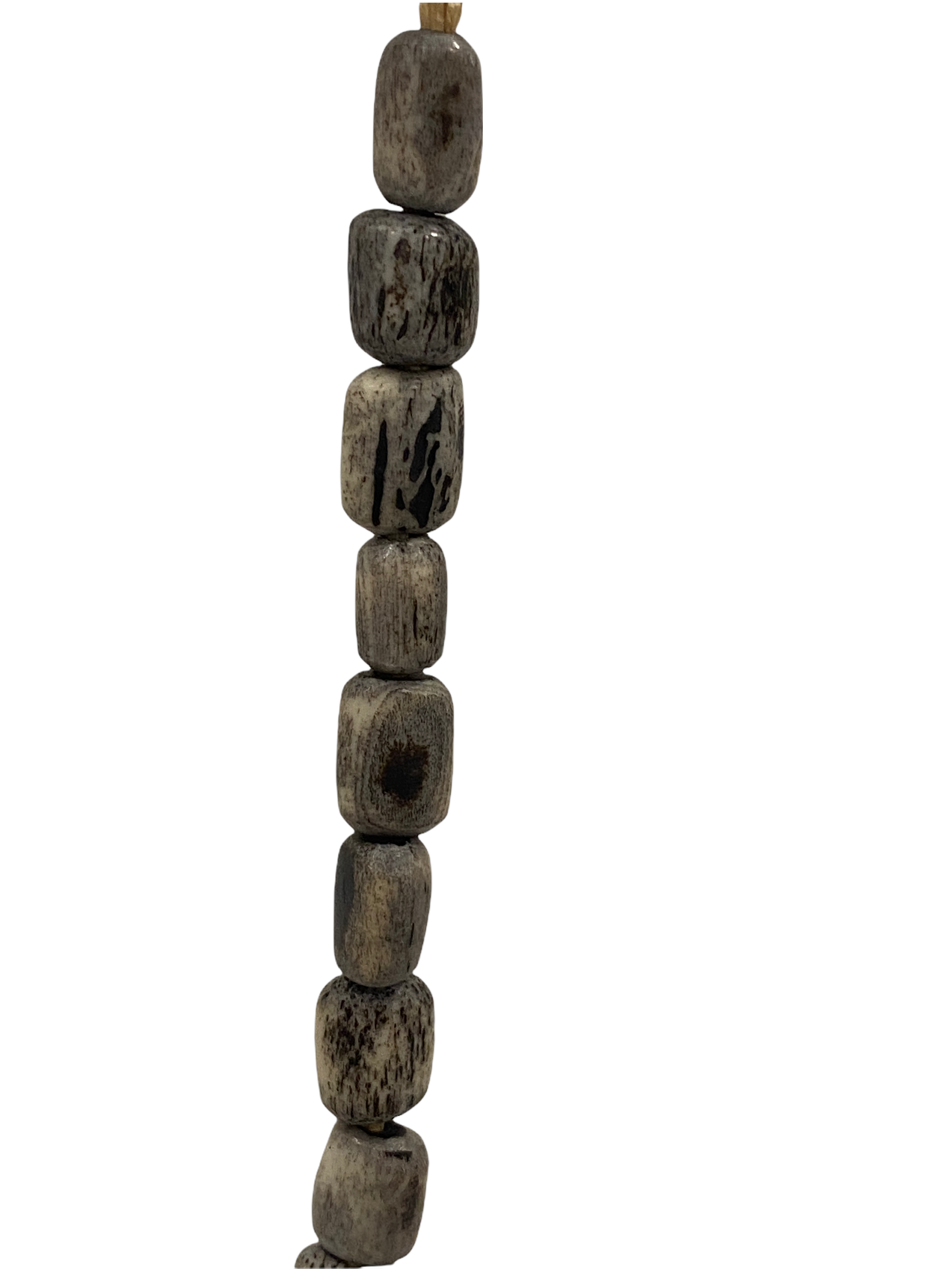 Kenya Beads Necklace - Square grey bead (48.3)
