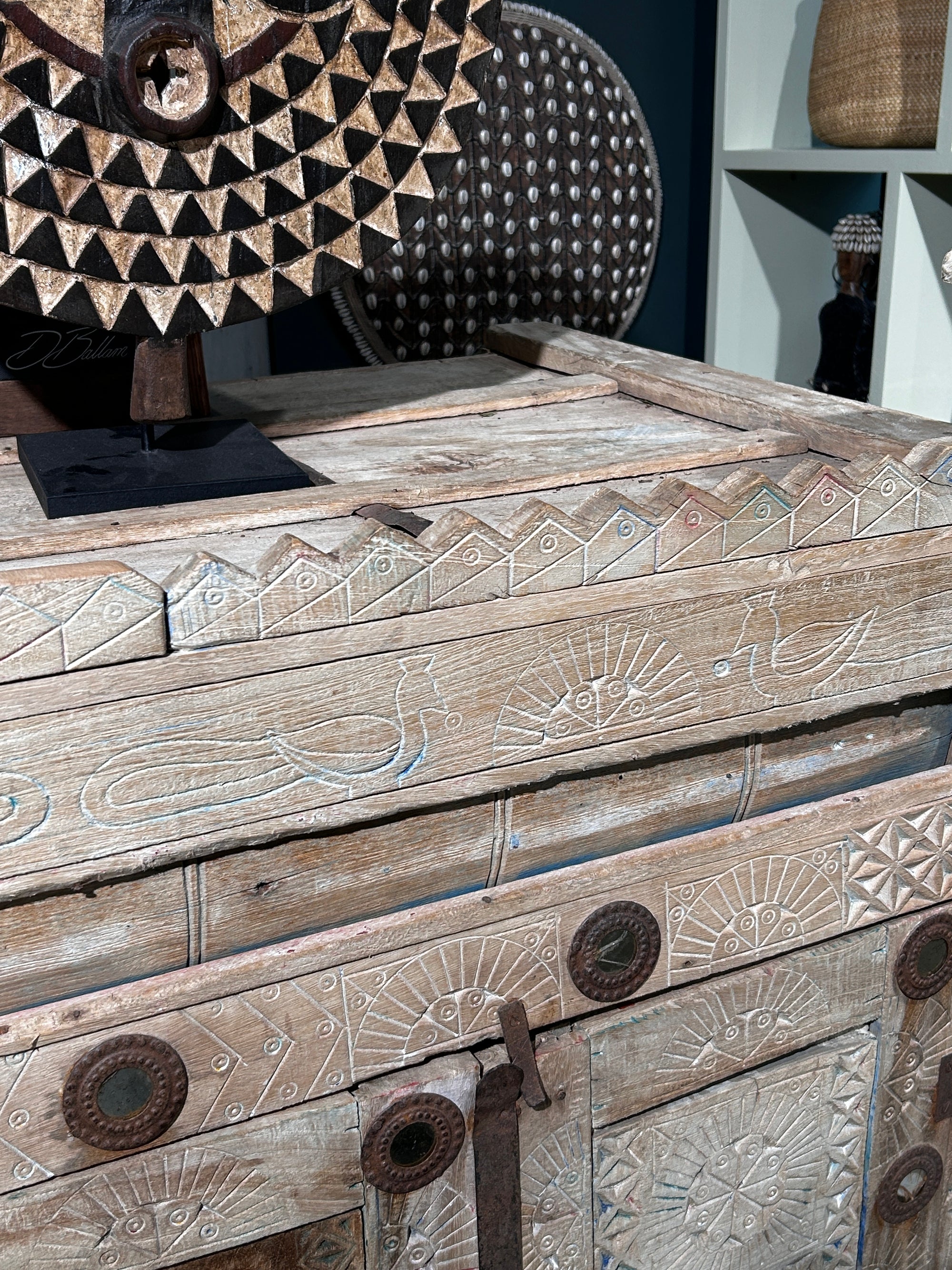19th Century vintage Dowry Chest
