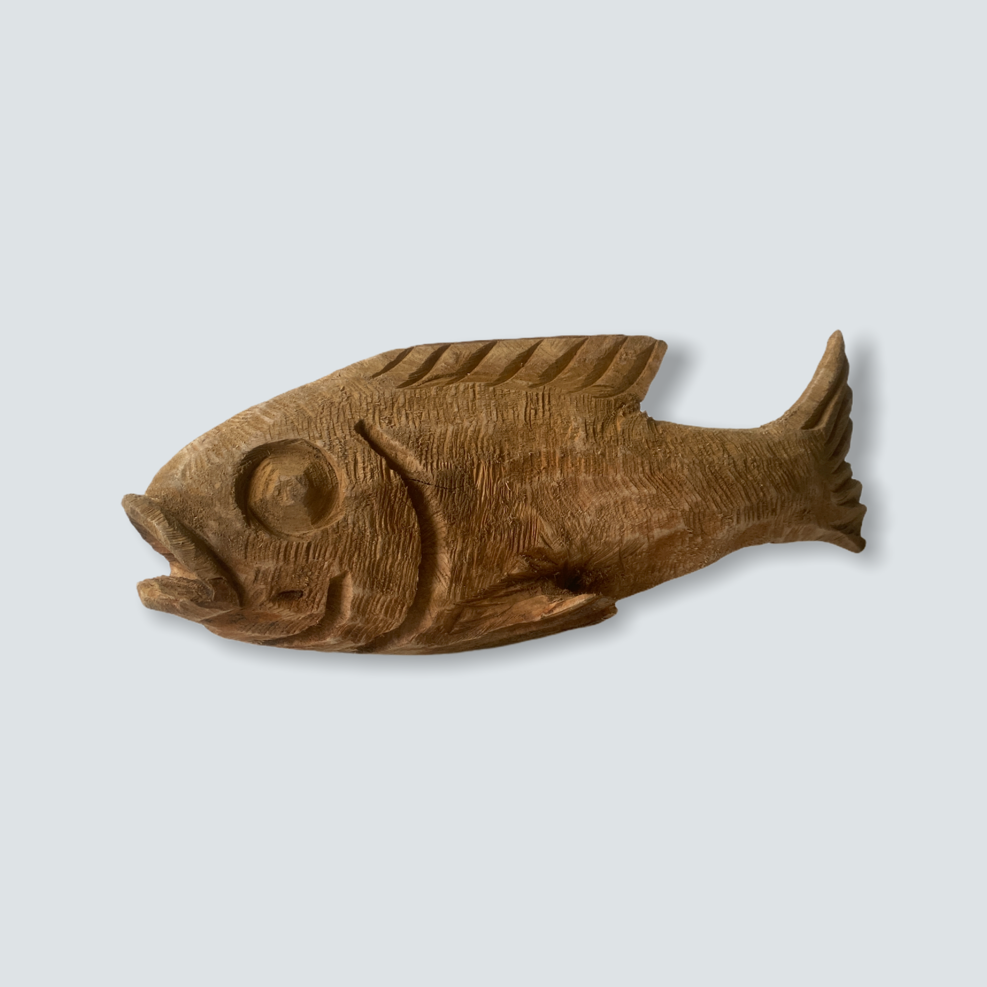 Mozambique hand carved Fish sculpture -XS (01)