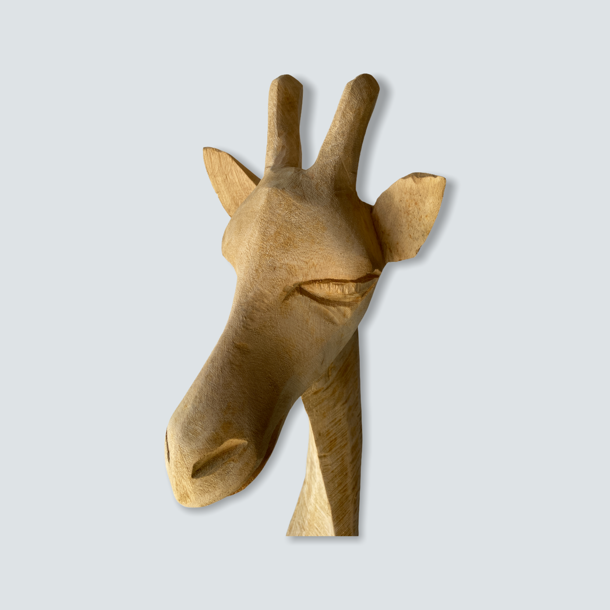 Swazi Giraffe-head sculptures - wood - S