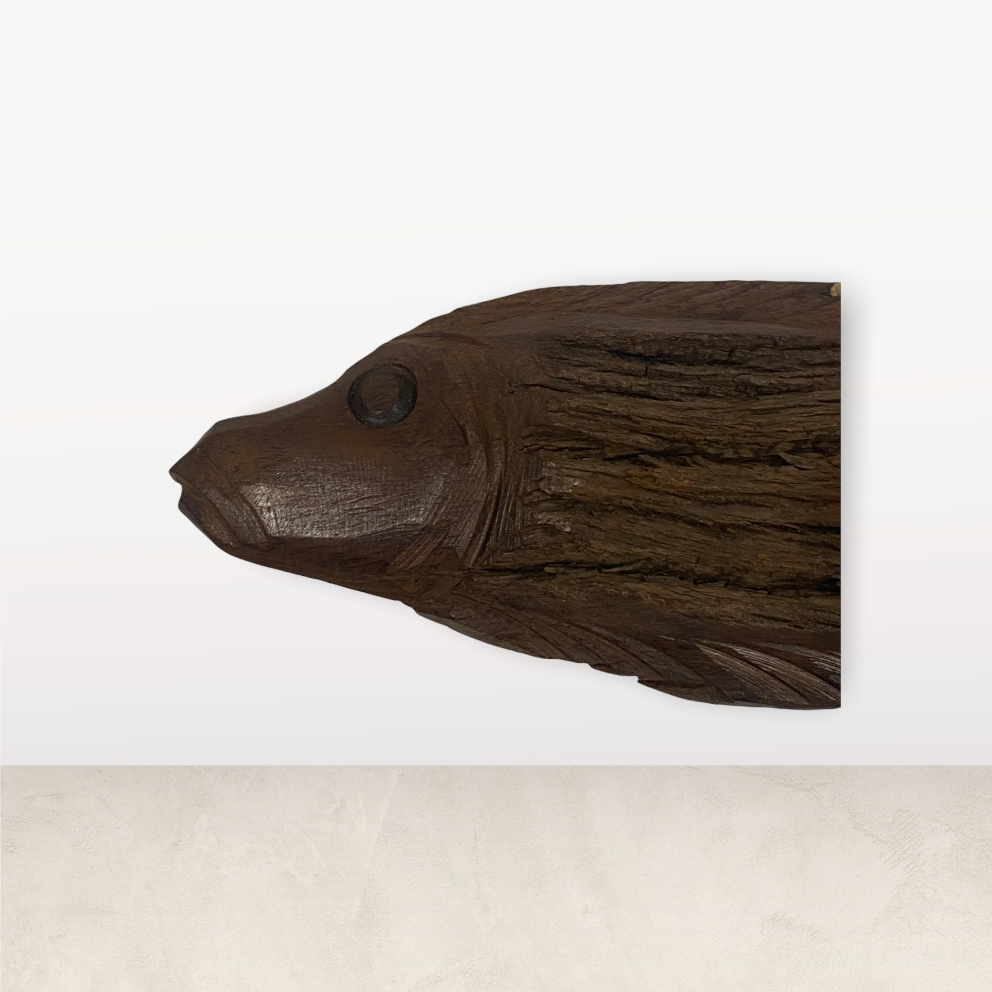 Driftwood Hand Carved Fish - (S01.1)
