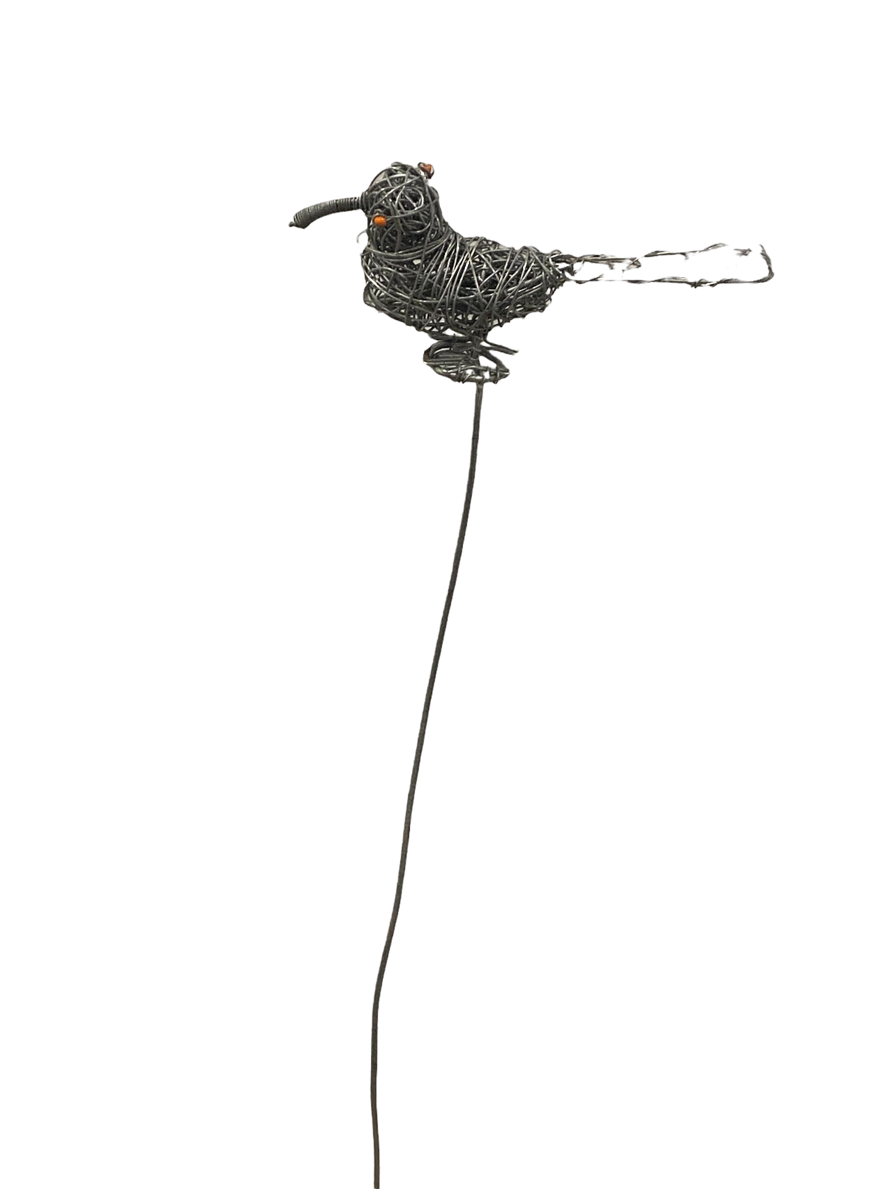 African Beaded Wire Garden Birds - (17.5)