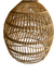 Rattan Wave pendant - natural - Small