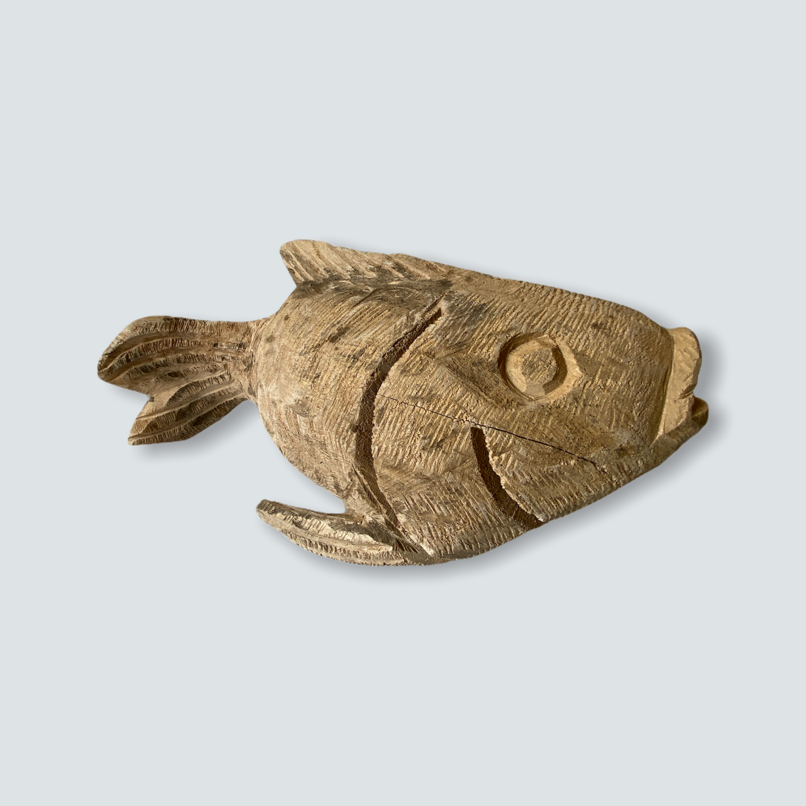 Mozambique hand carved Fish sculpture - M/L (01)