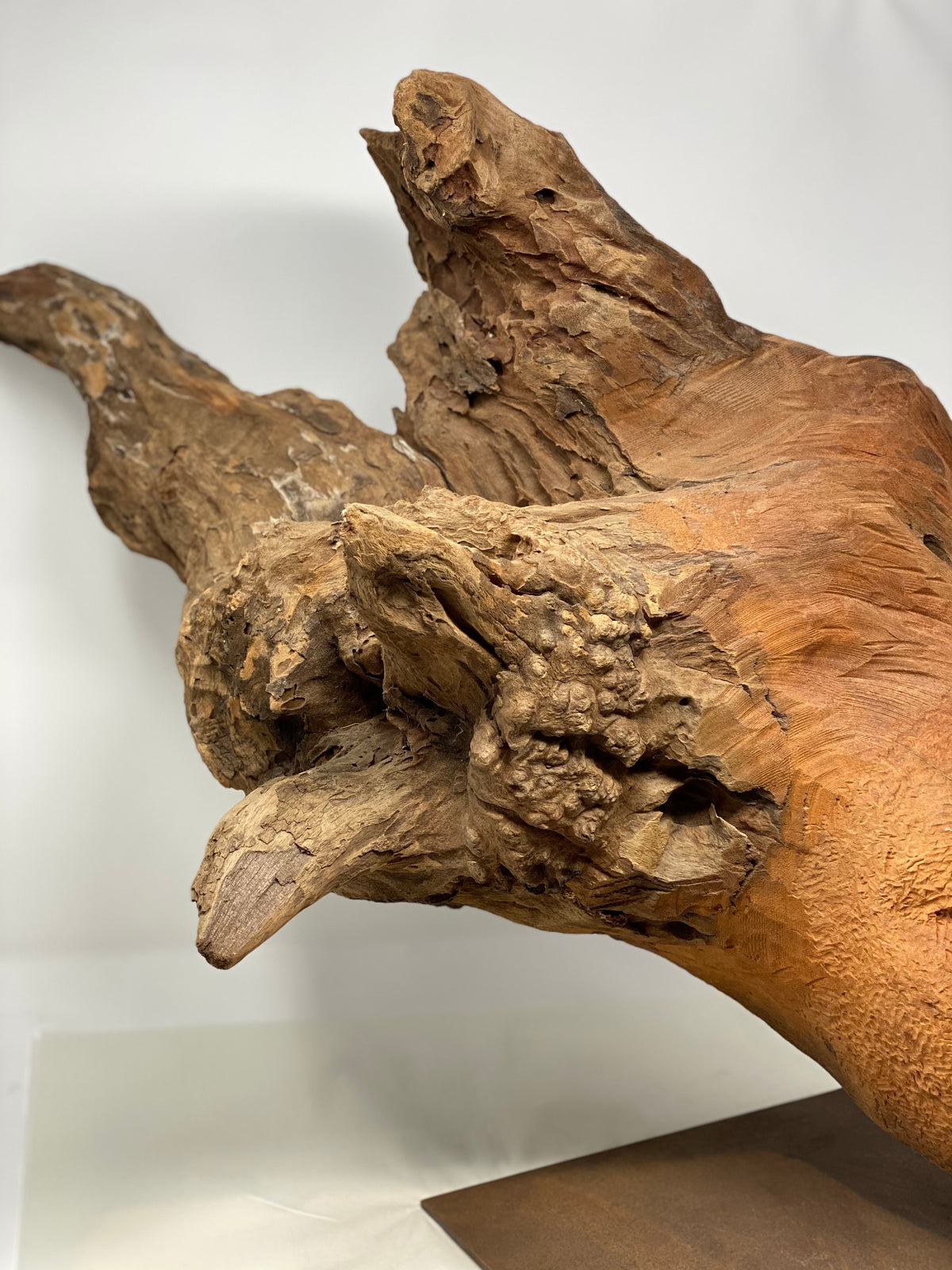 Carved Head Wooden Sculpture