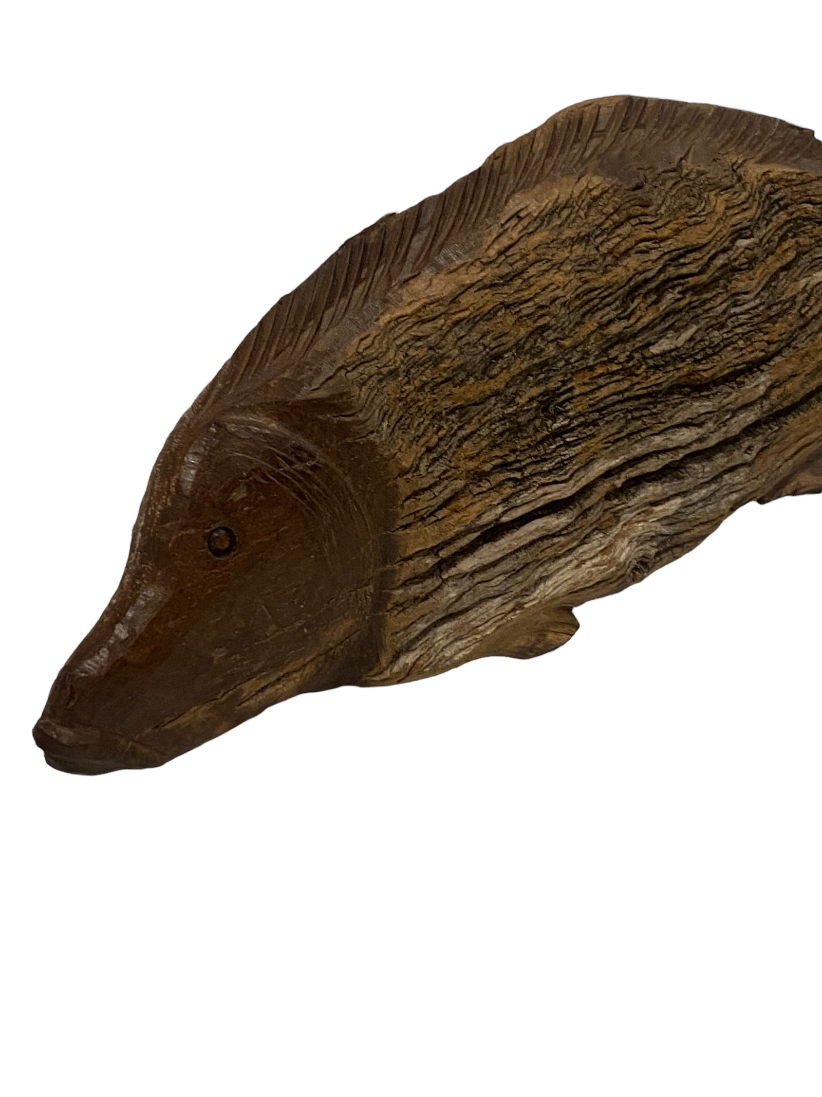 Driftwood Hand Carved Fish - (13.8) Large