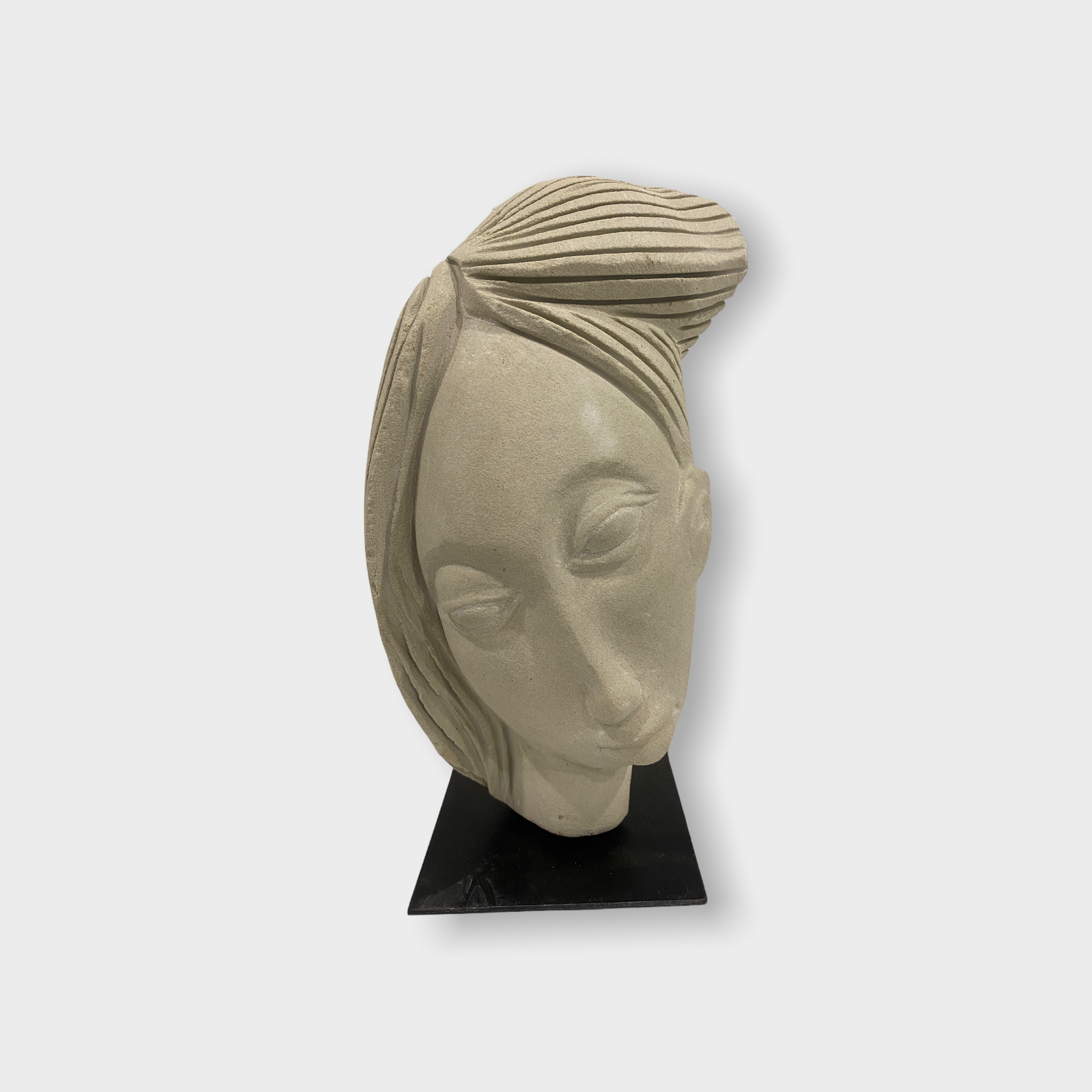 Stone head sculpture by Rizimu Chiwawa Zimbabwe (3109)