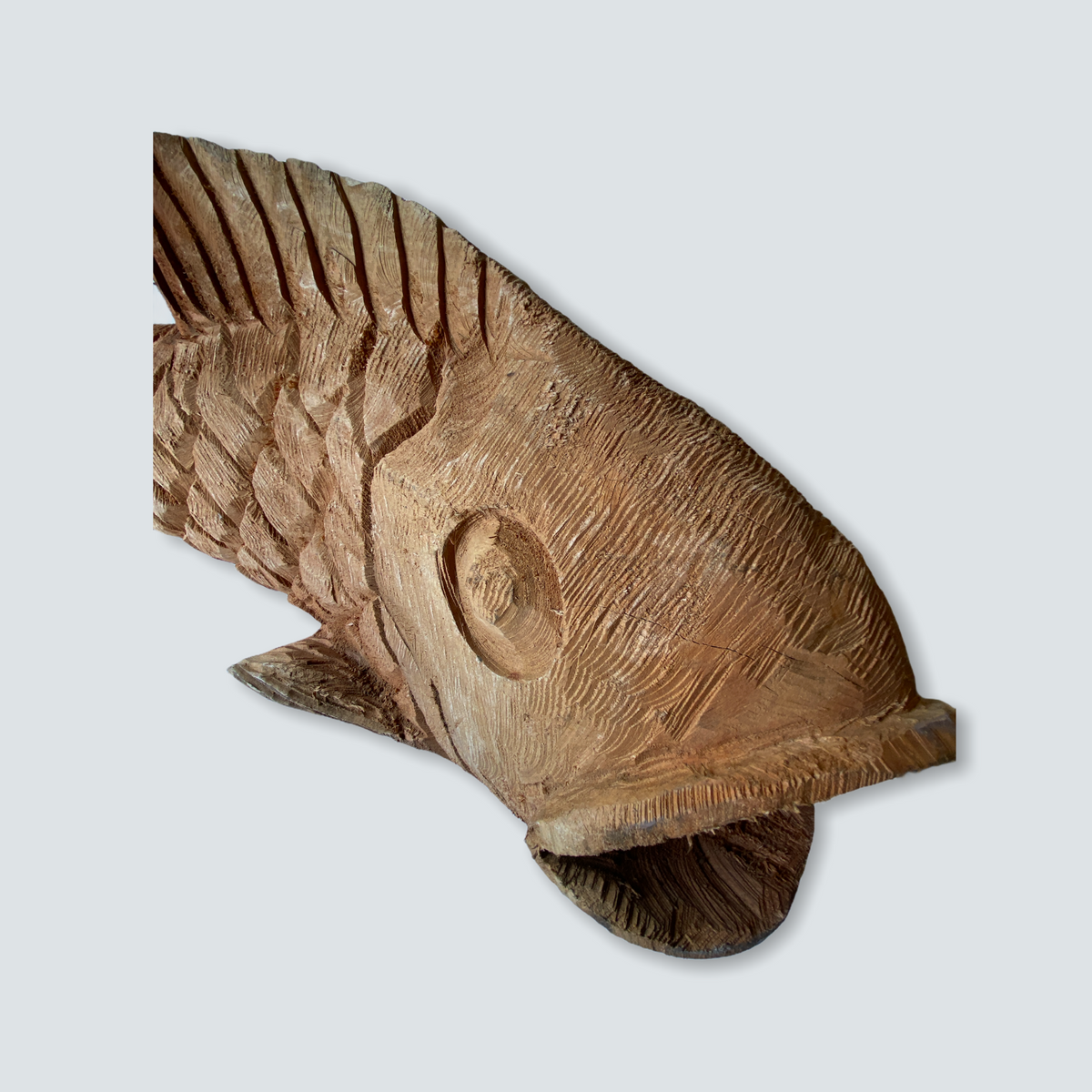 Mozambique hand carved Fish sculpture - XL (01)