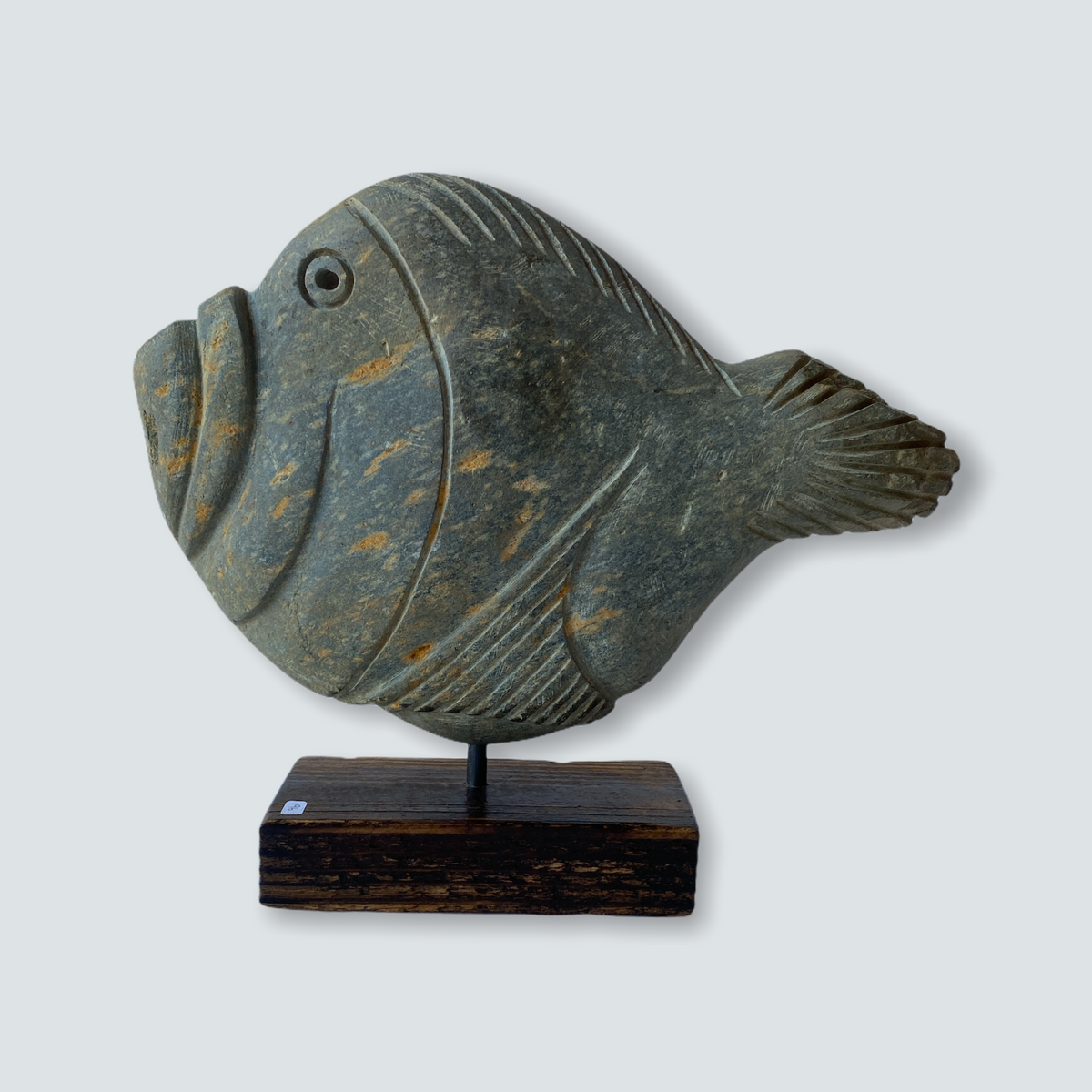 Stone Fish Sculpture - Zimbabwe (05) S