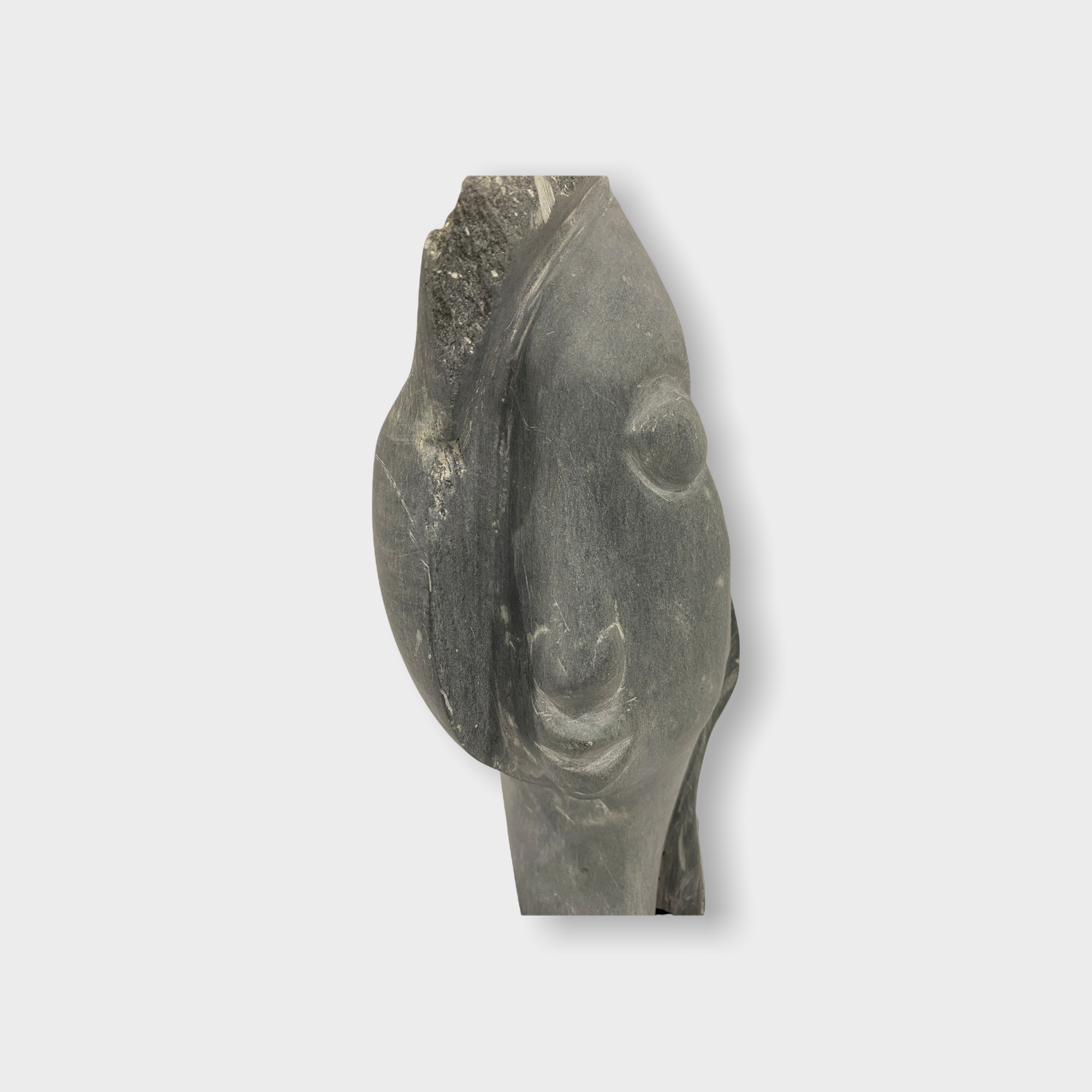 Stone head sculpture by Rizimu Chiwawa Zimbabwe (3116)