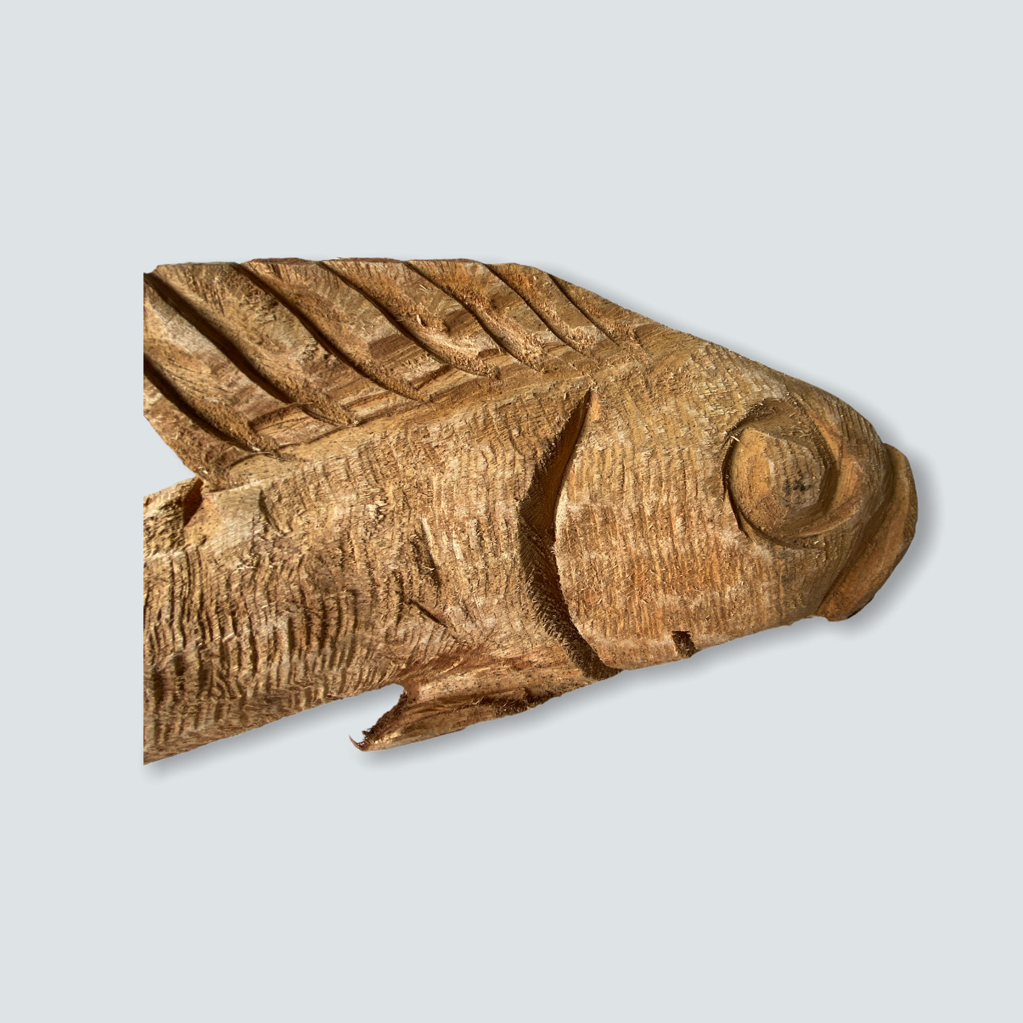 Mozambique hand carved Fish sculpture -XS (02)