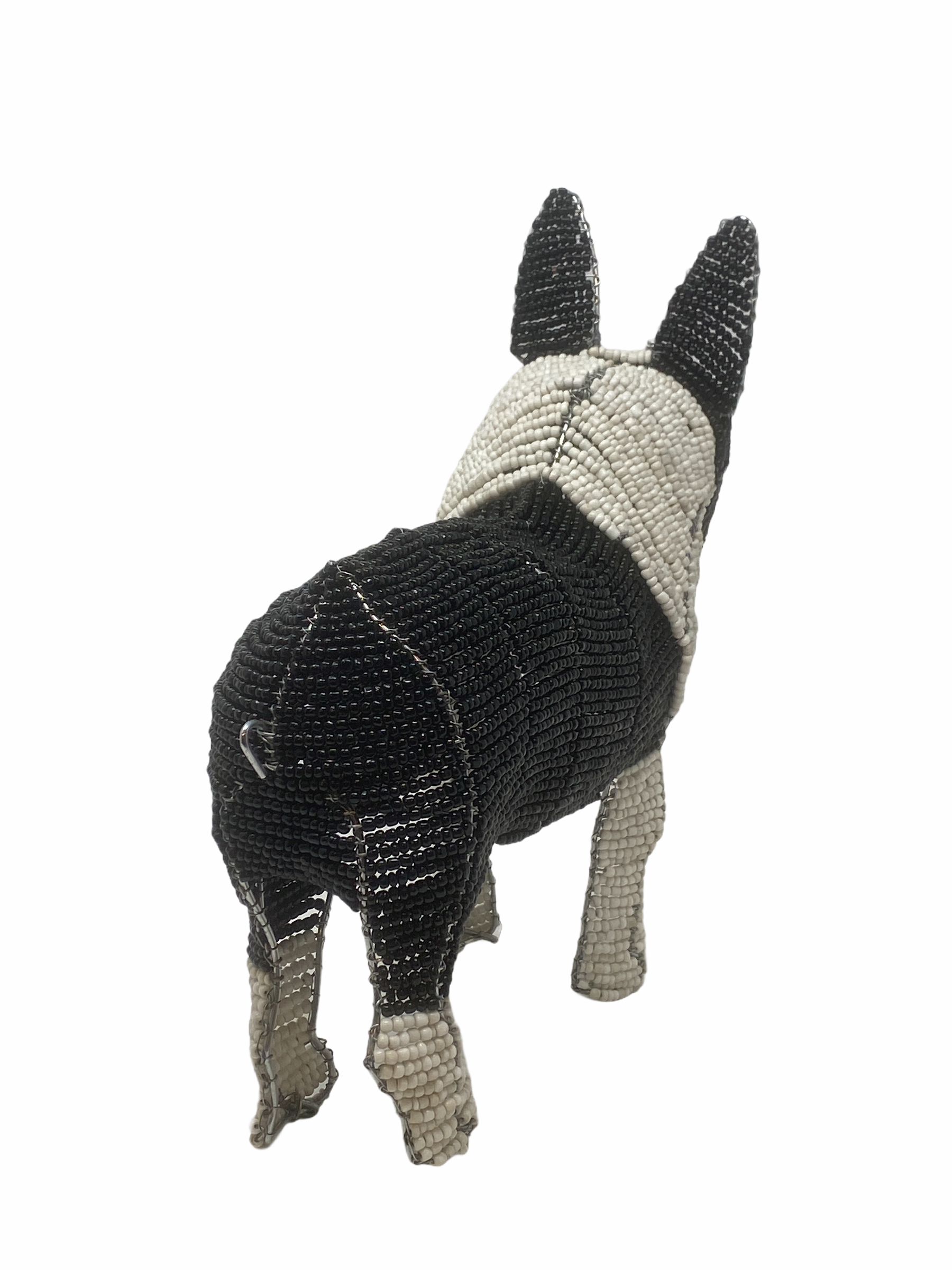 Hand Beaded Dog Sculpture -