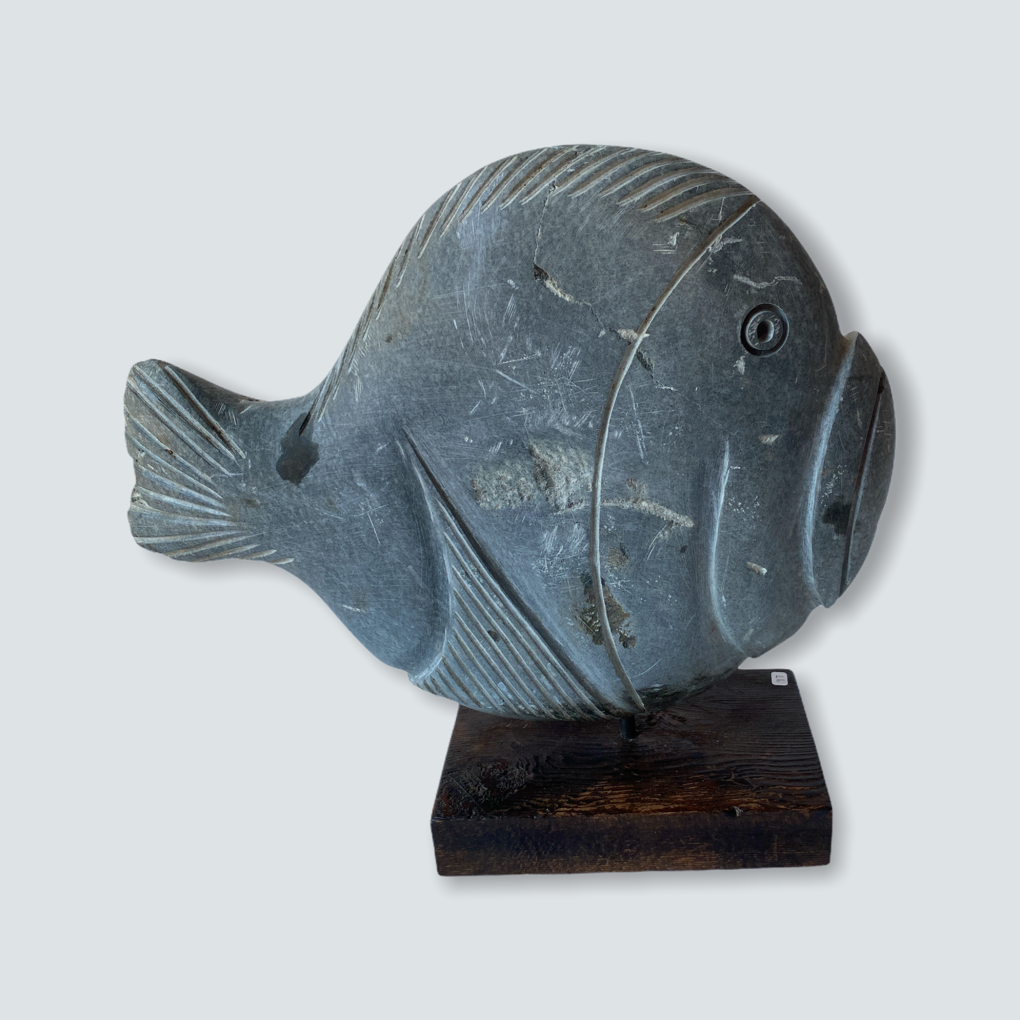 Stone Fish Sculpture - Zimbabwe (03) M