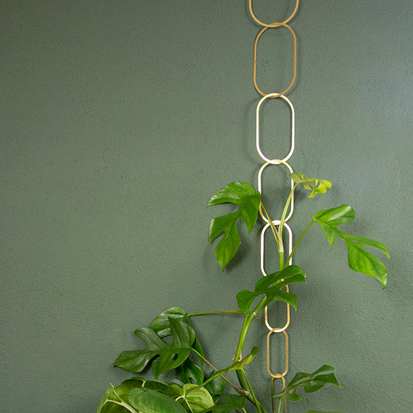 Brass plant climbing chain
