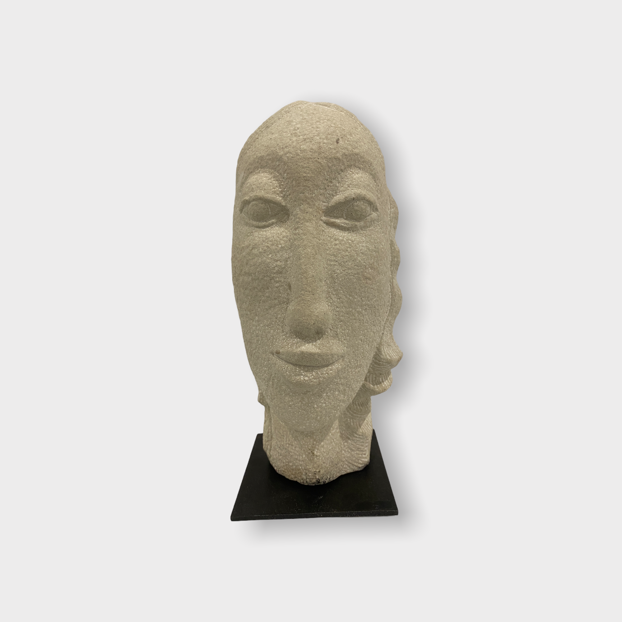 Stone head sculpture by Rizimu Chiwawa Zimbabwe (3103)
