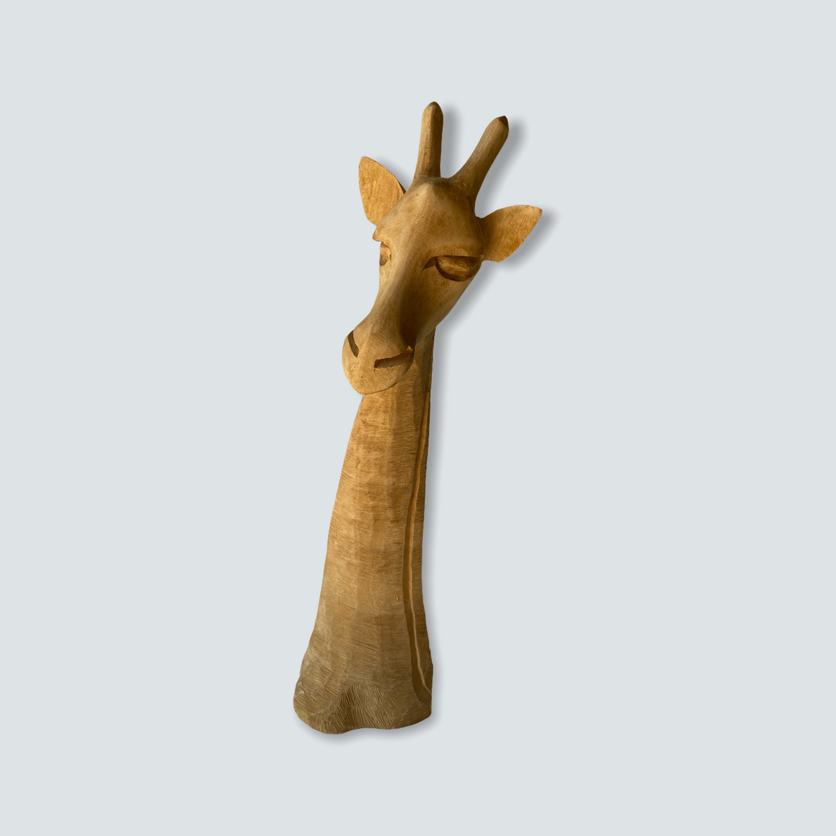 Swazi Giraffe-head sculptures - wood - L