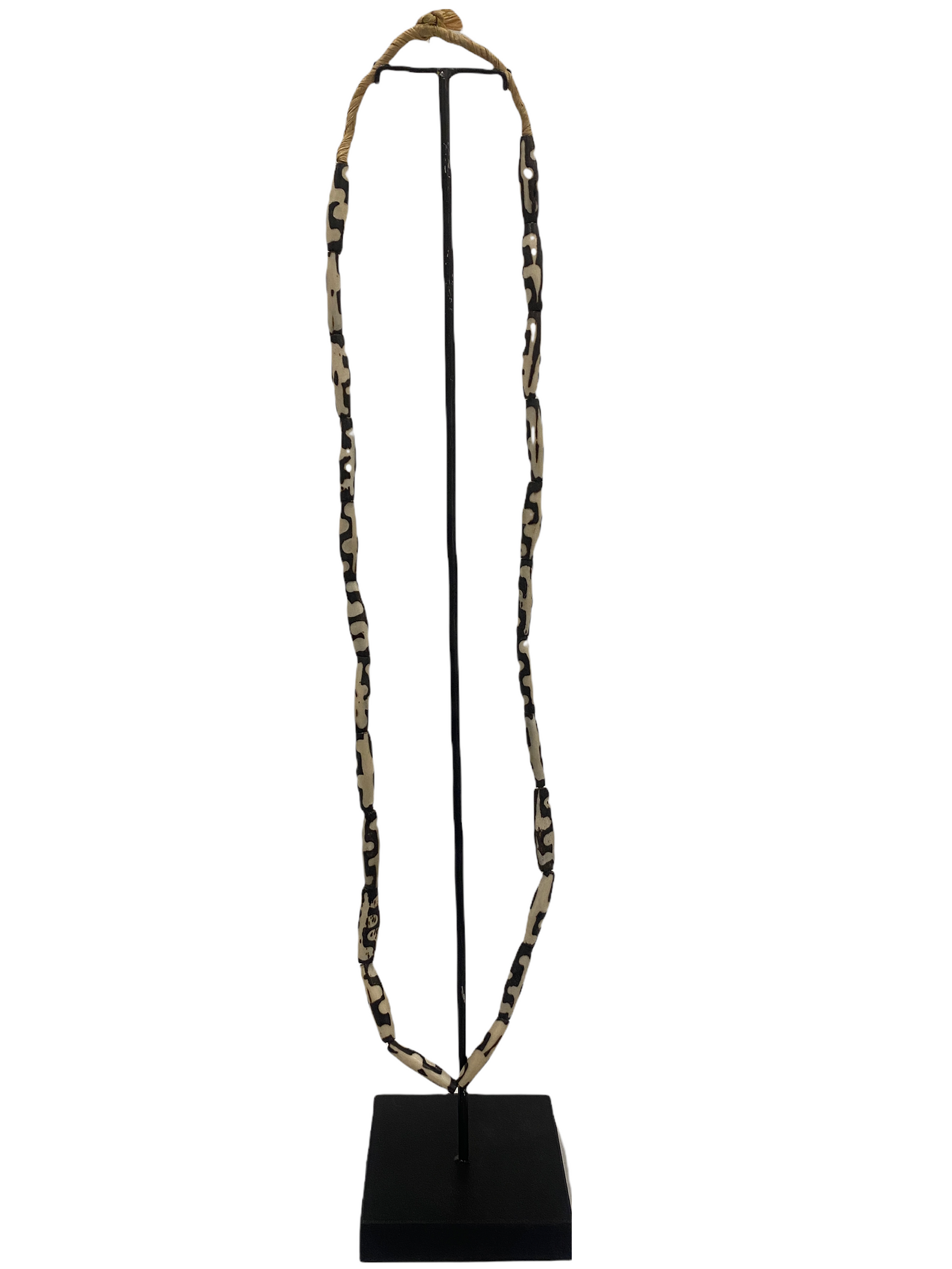 Kenya Beads Necklace - Long brown bead (48.2)