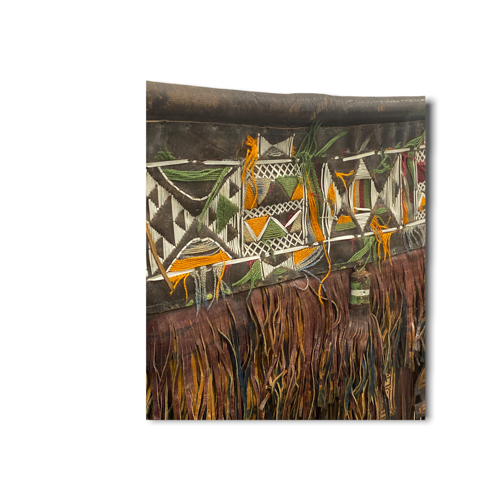 Tuareg - Antique leather panel tent decor (191.1)