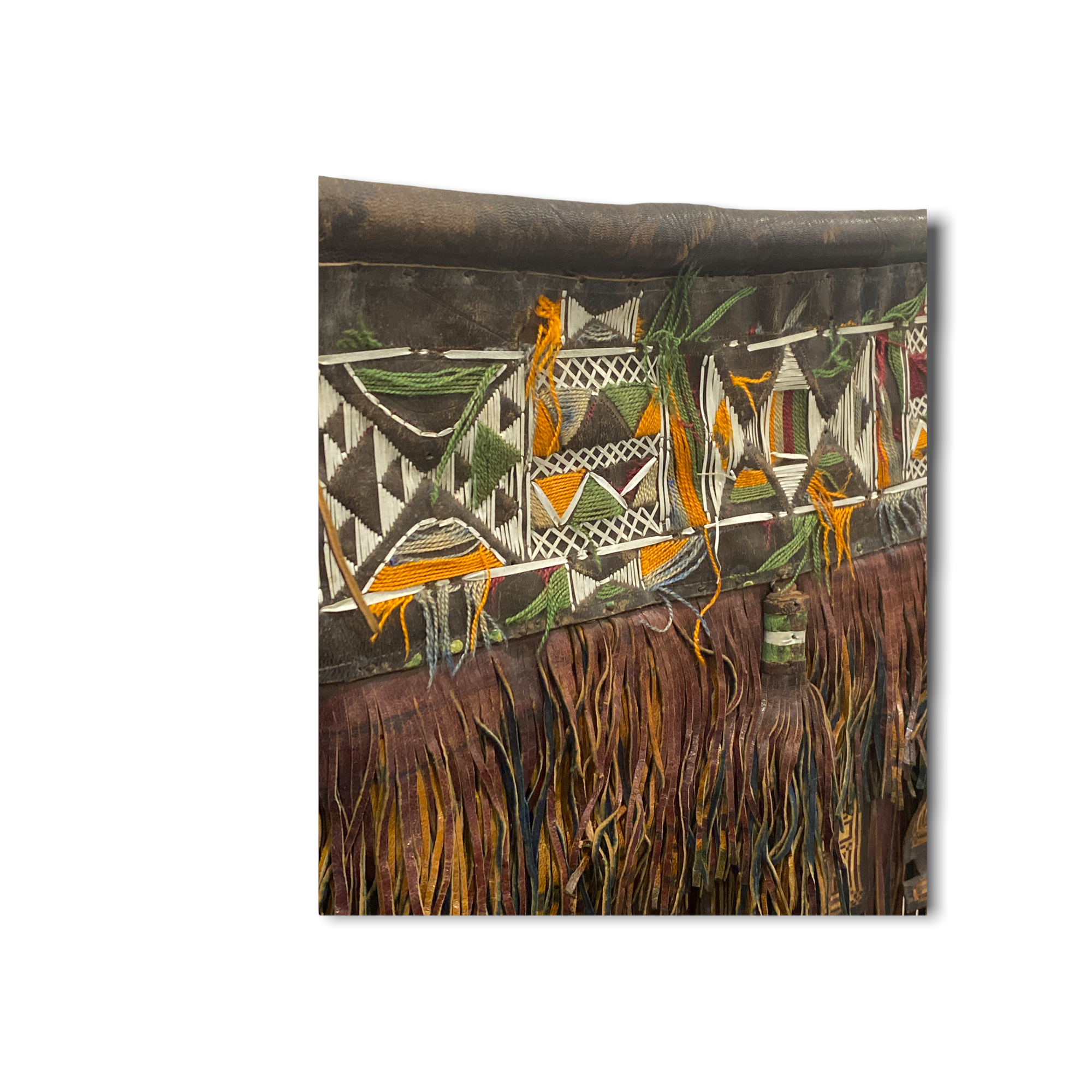Tuareg - Antique leather panel tent decor (191.1)