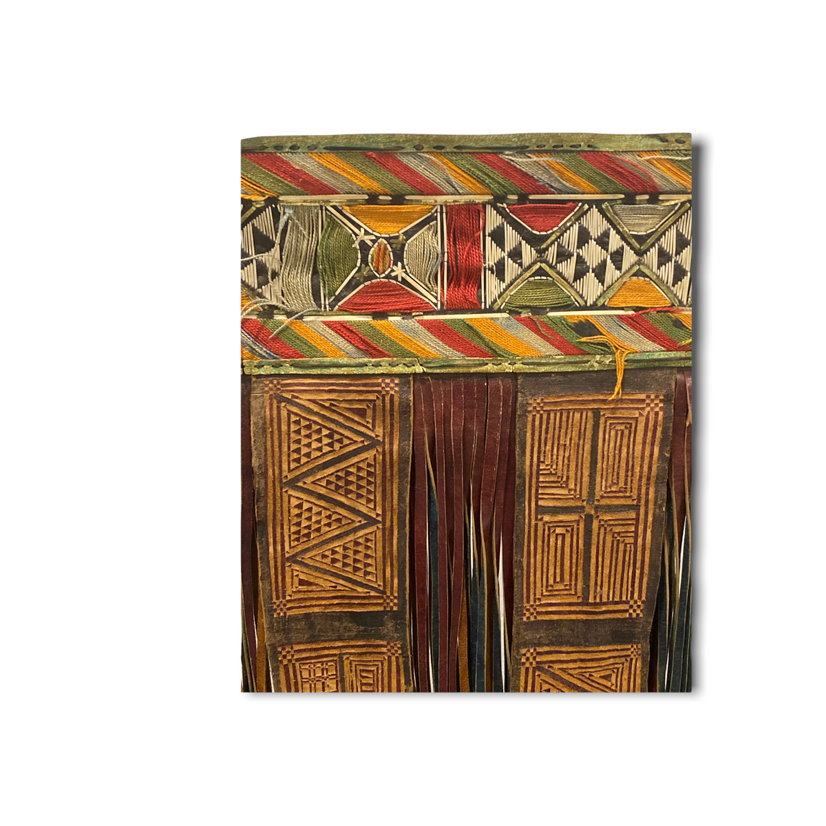 Tuareg - Antique leather panel tent decor (191.3)