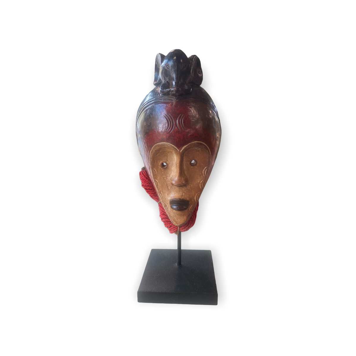 African Raffia Terracotta Mask (cwt2)