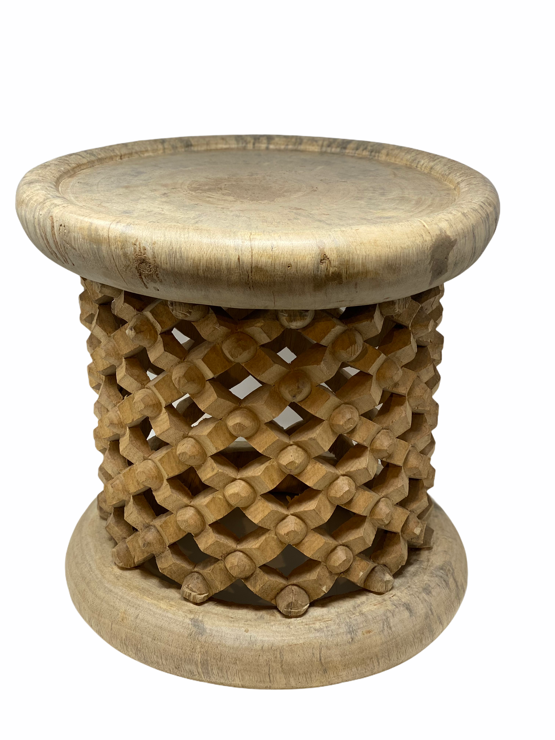 Bamileke Stool \ Table - 40cm - Natural